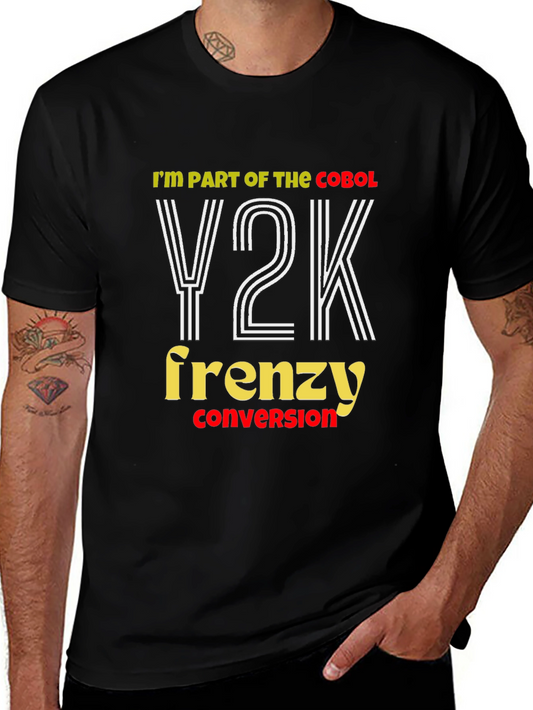 Y2K Frenzy Conversion T-Shirt - Cobol Programmer Tee