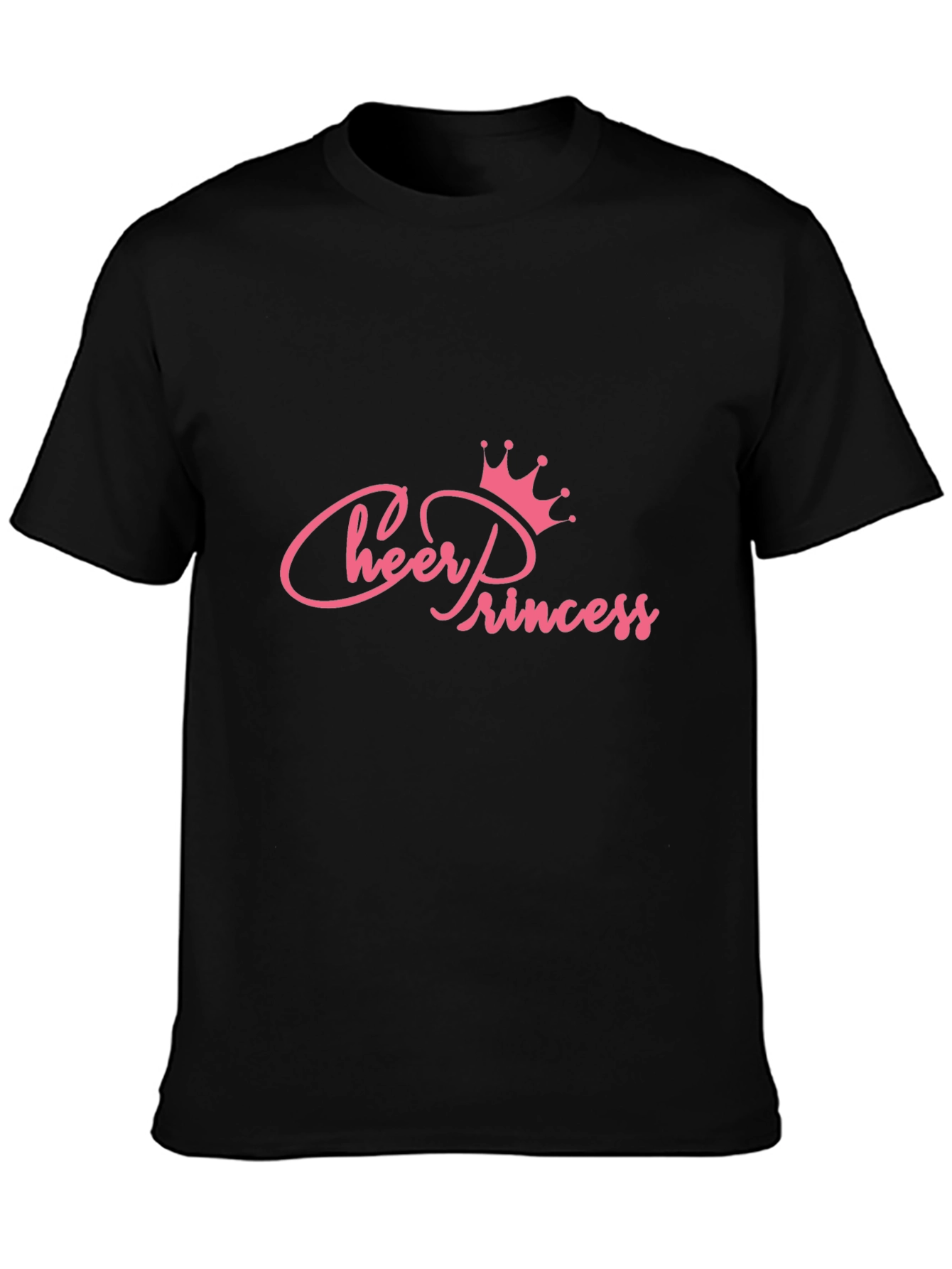 Cheer Princess Pink Graphic Print T-Shirt