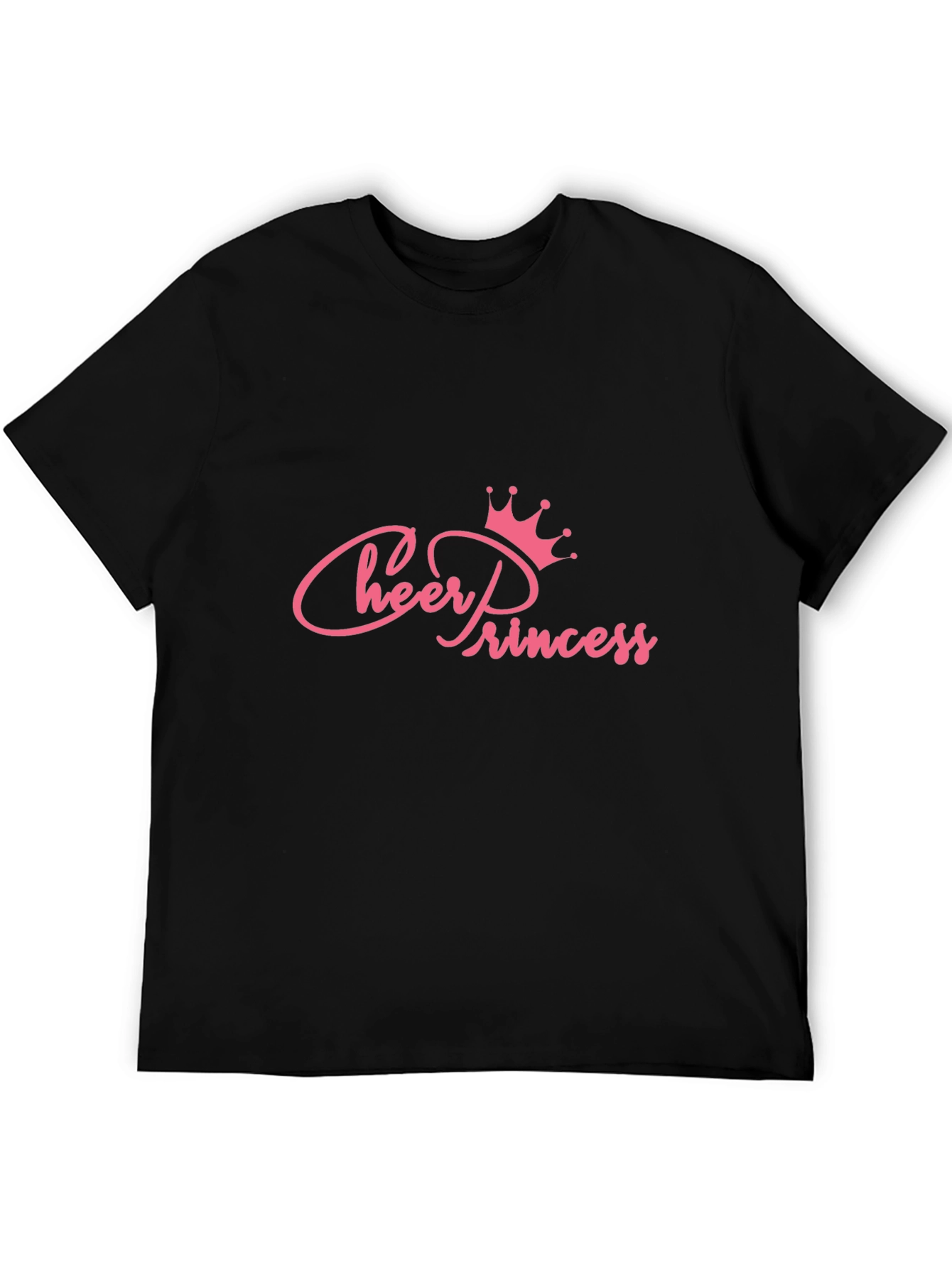 Cheer Princess Pink Graphic Print T-Shirt