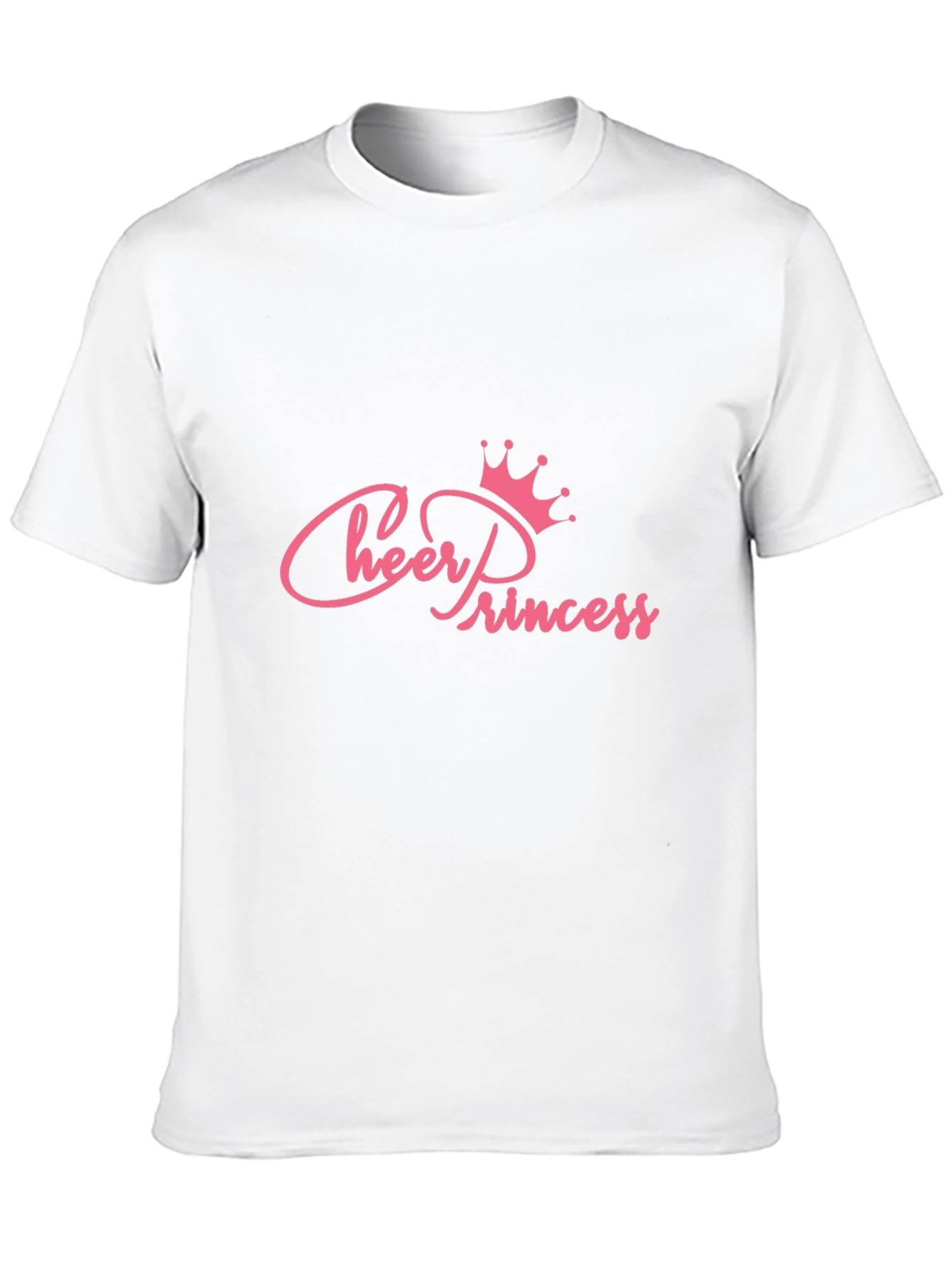 Cheer Princess Pink Graphic Print T-Shirt