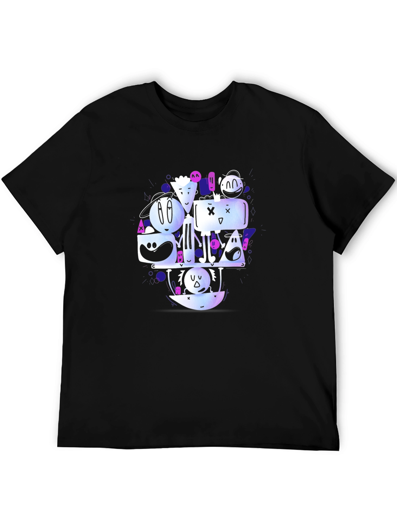 Funky Graphic Print Crew Neck T-Shirt