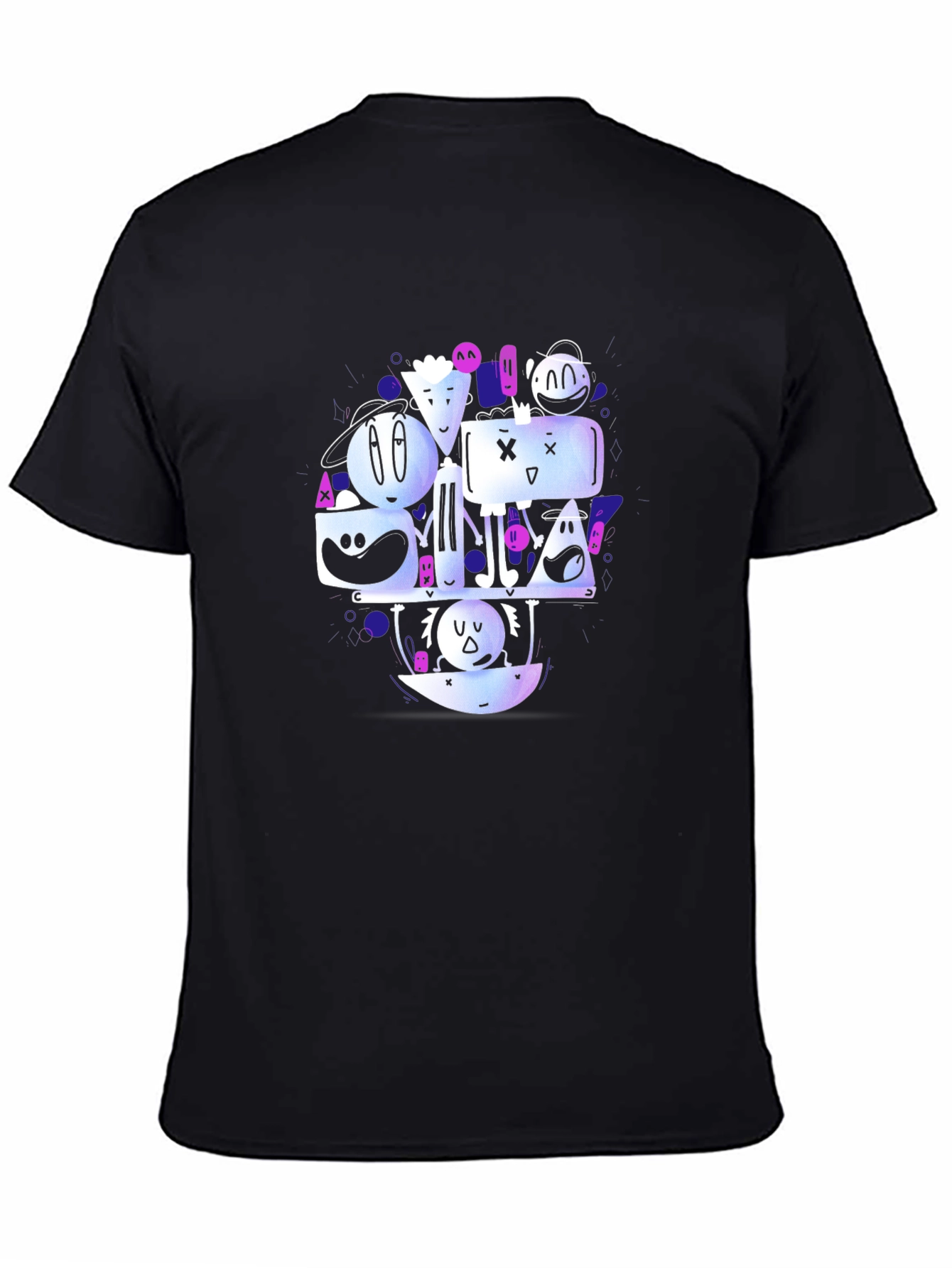 Funky Graphic Print Crew Neck T-Shirt