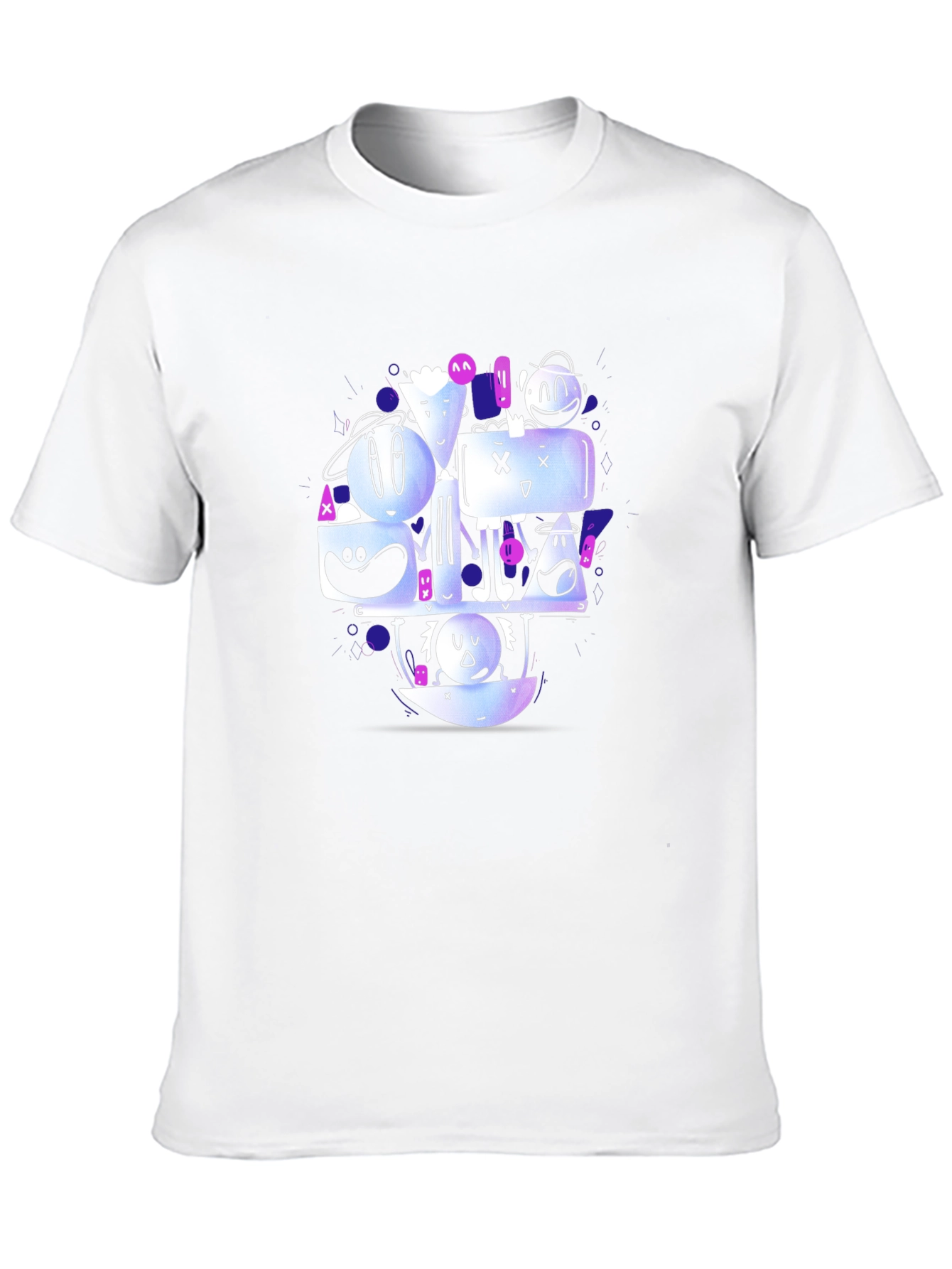 Funky Graphic Print Crew Neck T-Shirt