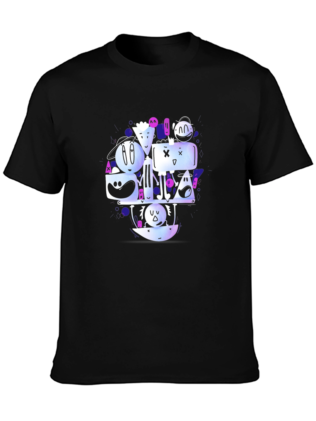 Funky Graphic Print Crew Neck T-Shirt