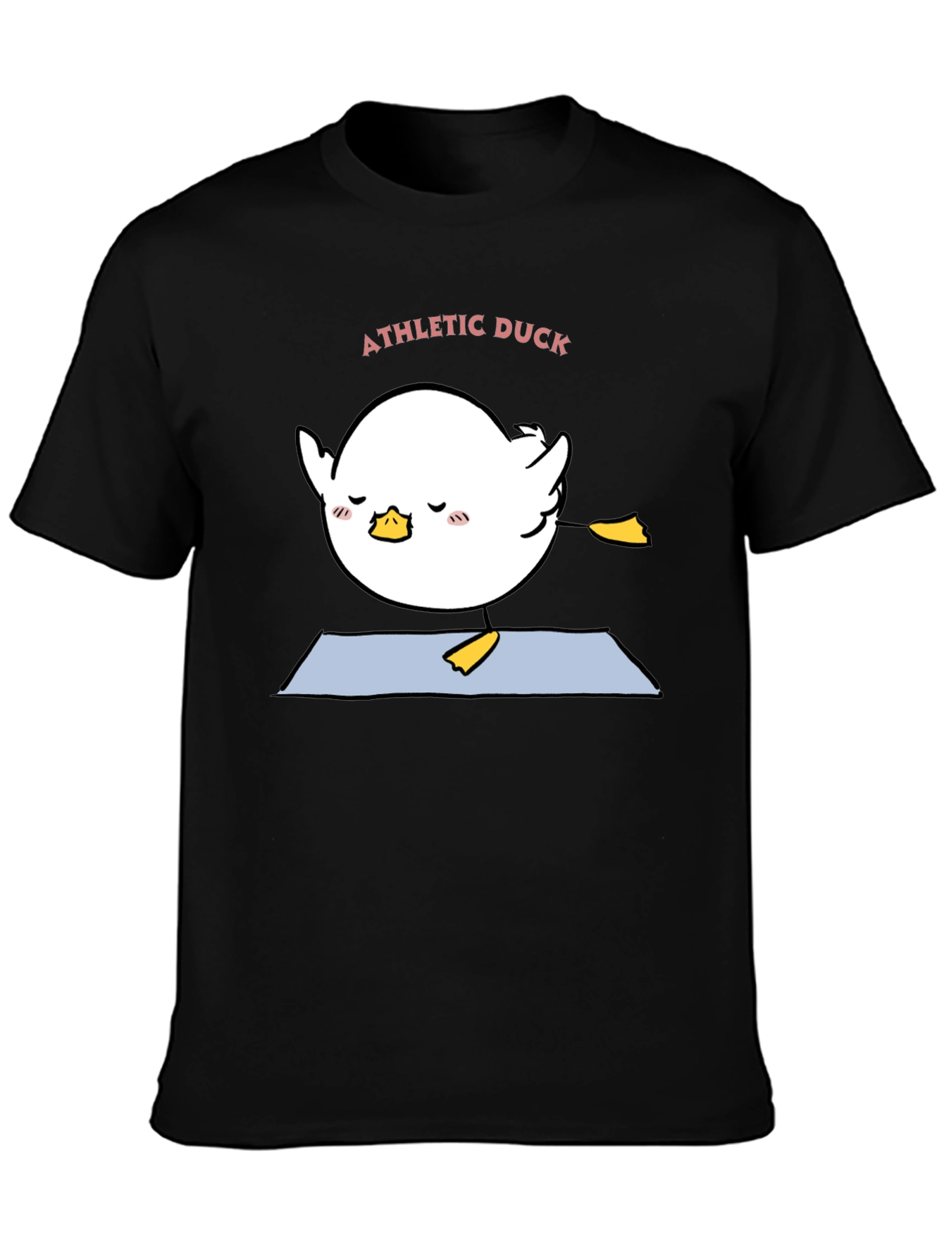 Athletic Duck Yoga T-Shirt - Black