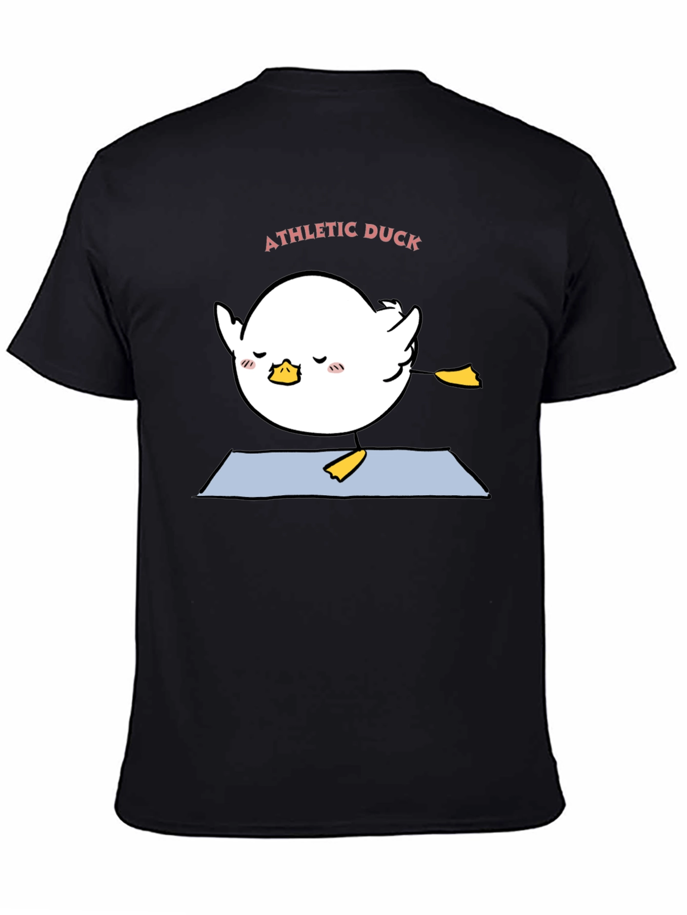 Athletic Duck Yoga T-Shirt - Black