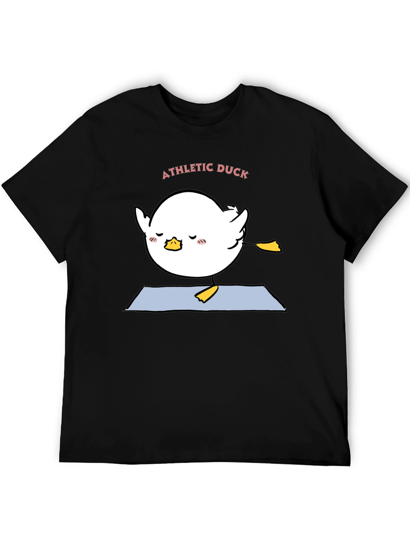 Athletic Duck Yoga T-Shirt - Black