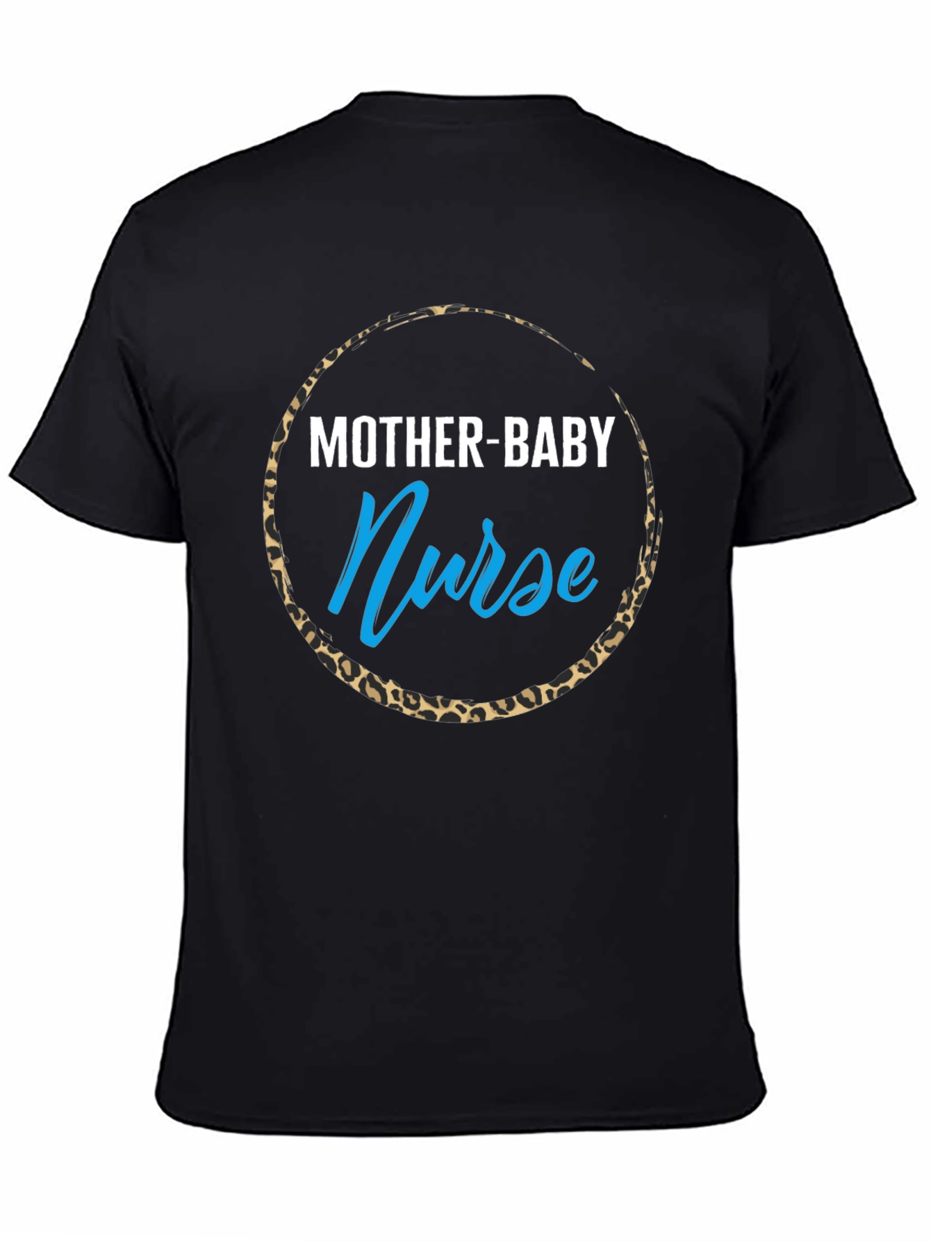 Mother-Baby Nurse Leopard Print T-Shirt