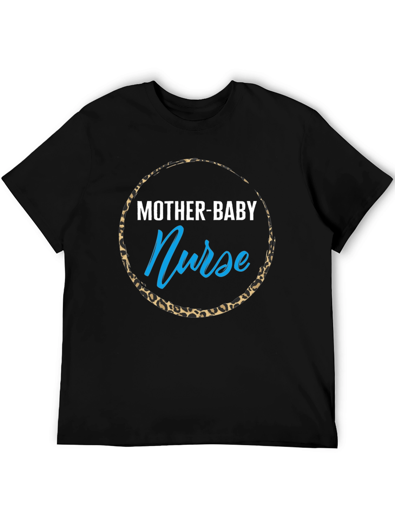 Mother-Baby Nurse Leopard Print T-Shirt