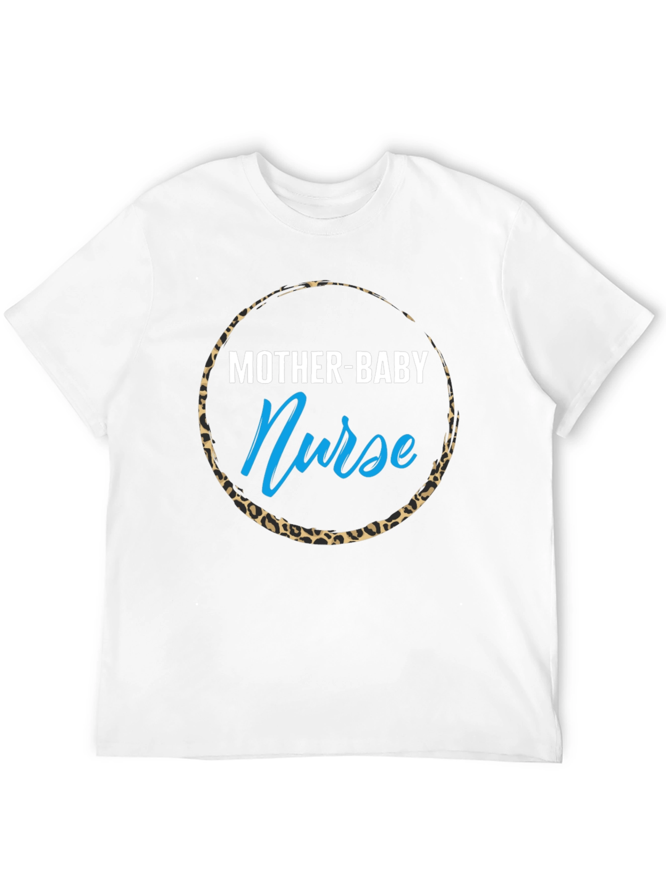 Mother-Baby Nurse Leopard Print T-Shirt
