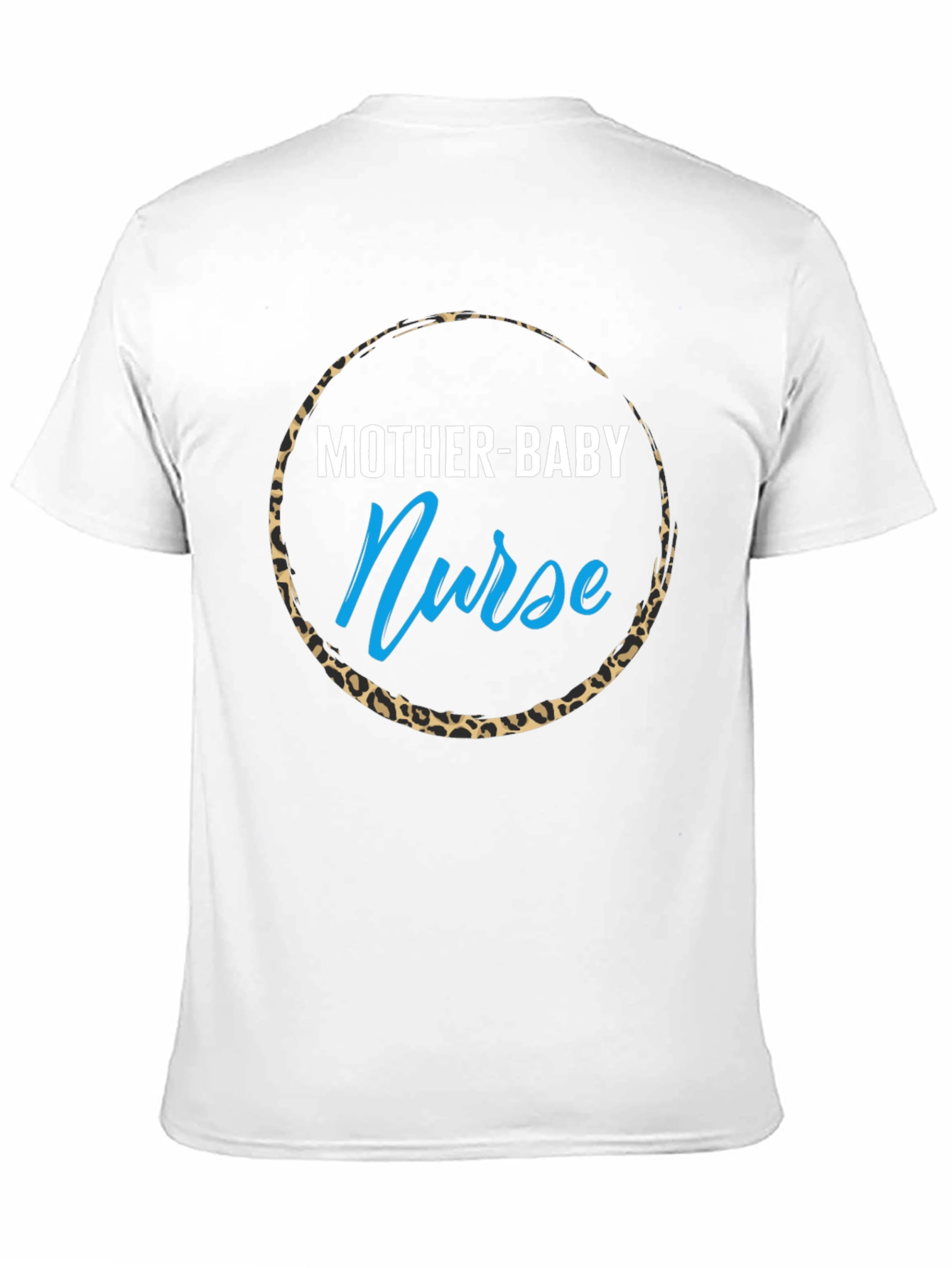 Mother-Baby Nurse Leopard Print T-Shirt