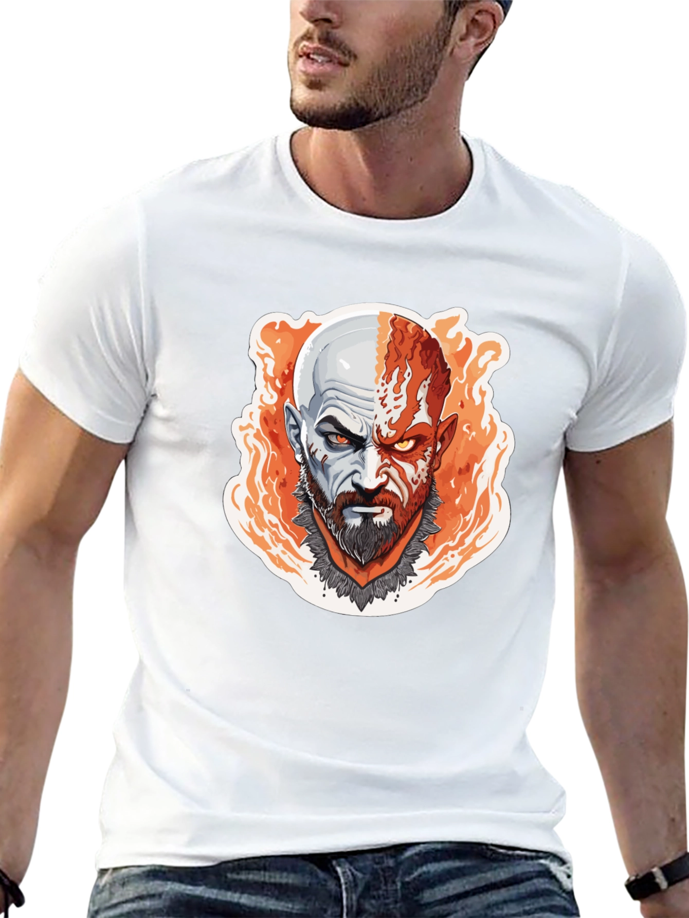 Kratos God of War Graphic T-Shirt - Black