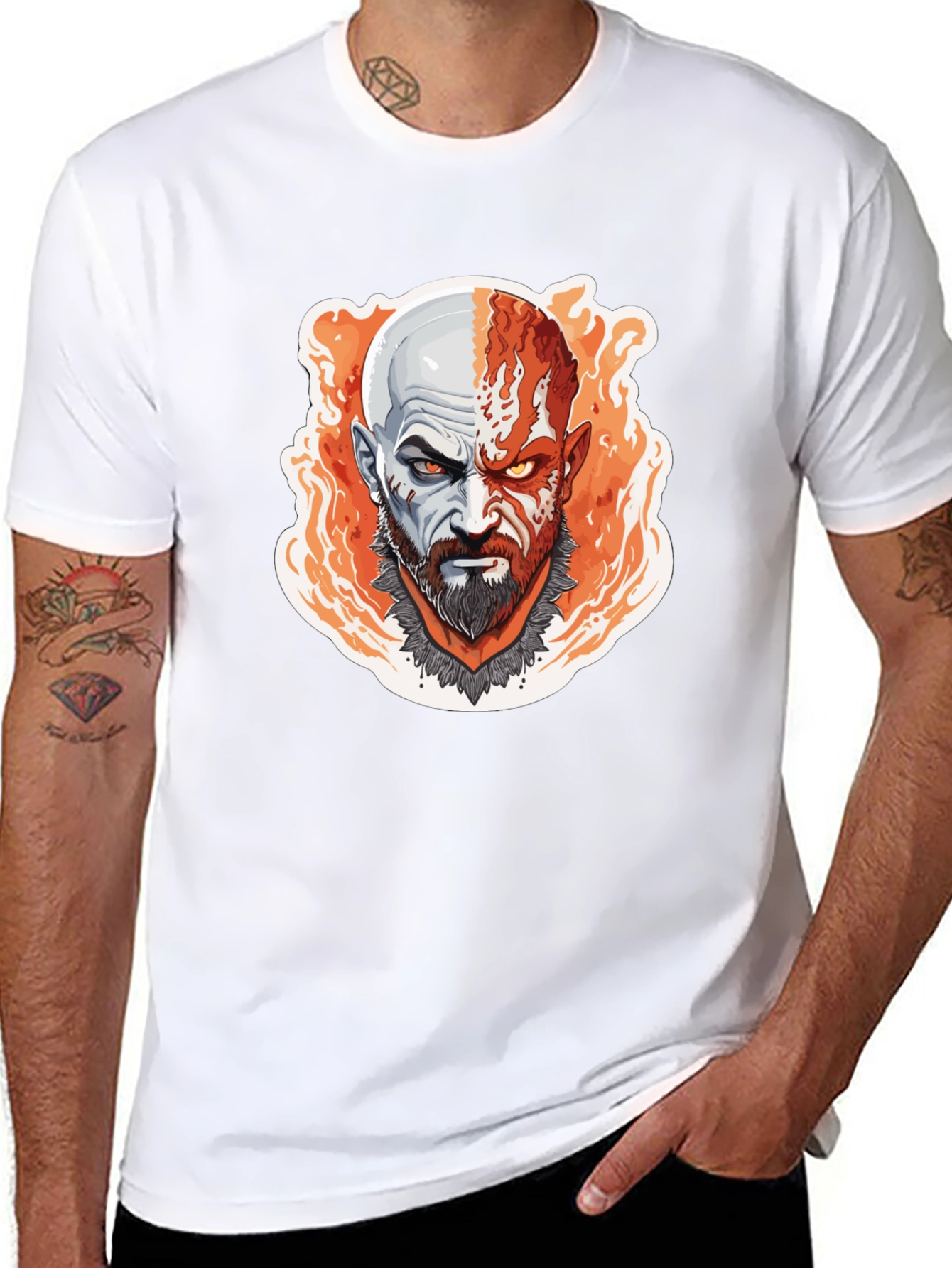 Kratos God of War Graphic T-Shirt - Black
