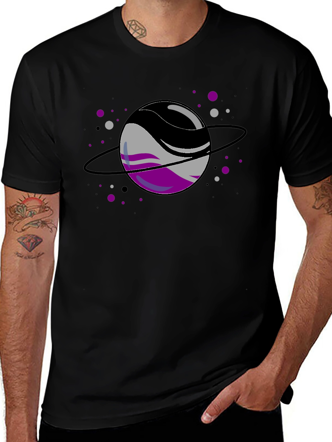 Asexual Pride Planet T-Shirt