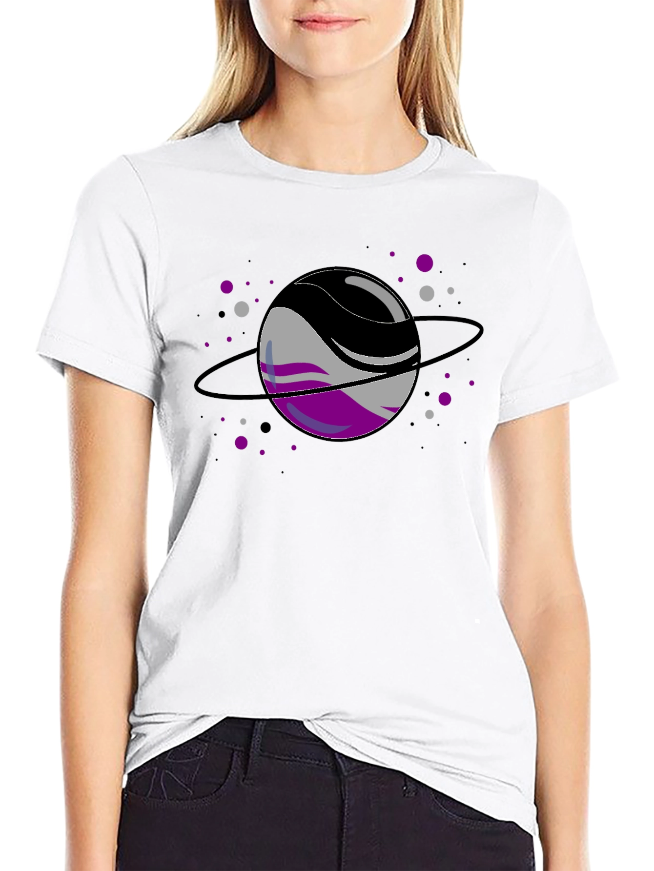 Asexual Pride Planet T-Shirt