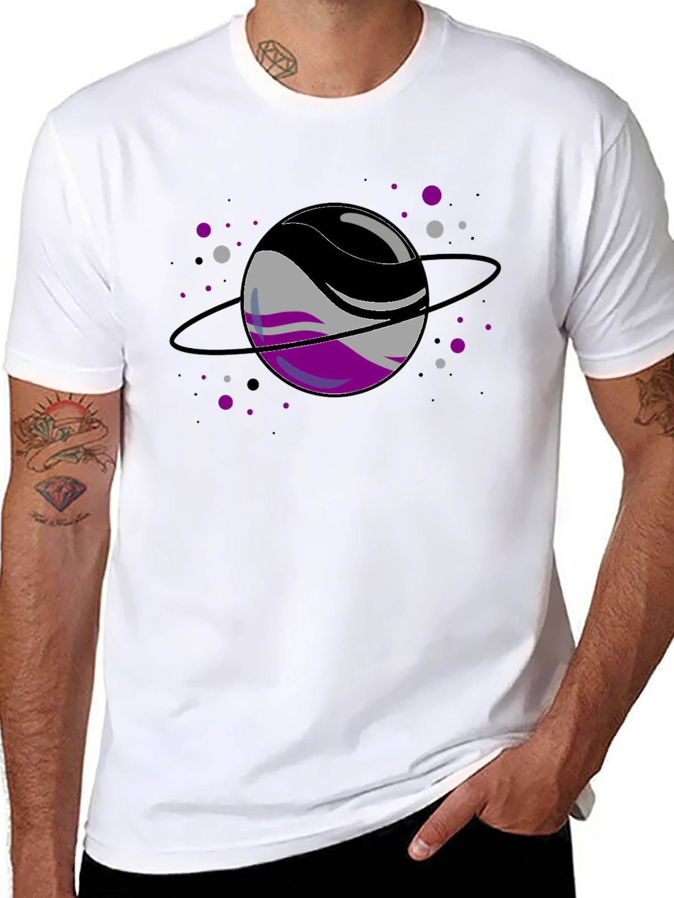 Asexual Pride Planet T-Shirt