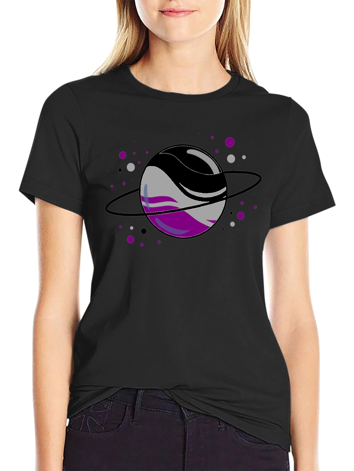 Asexual Pride Planet T-Shirt