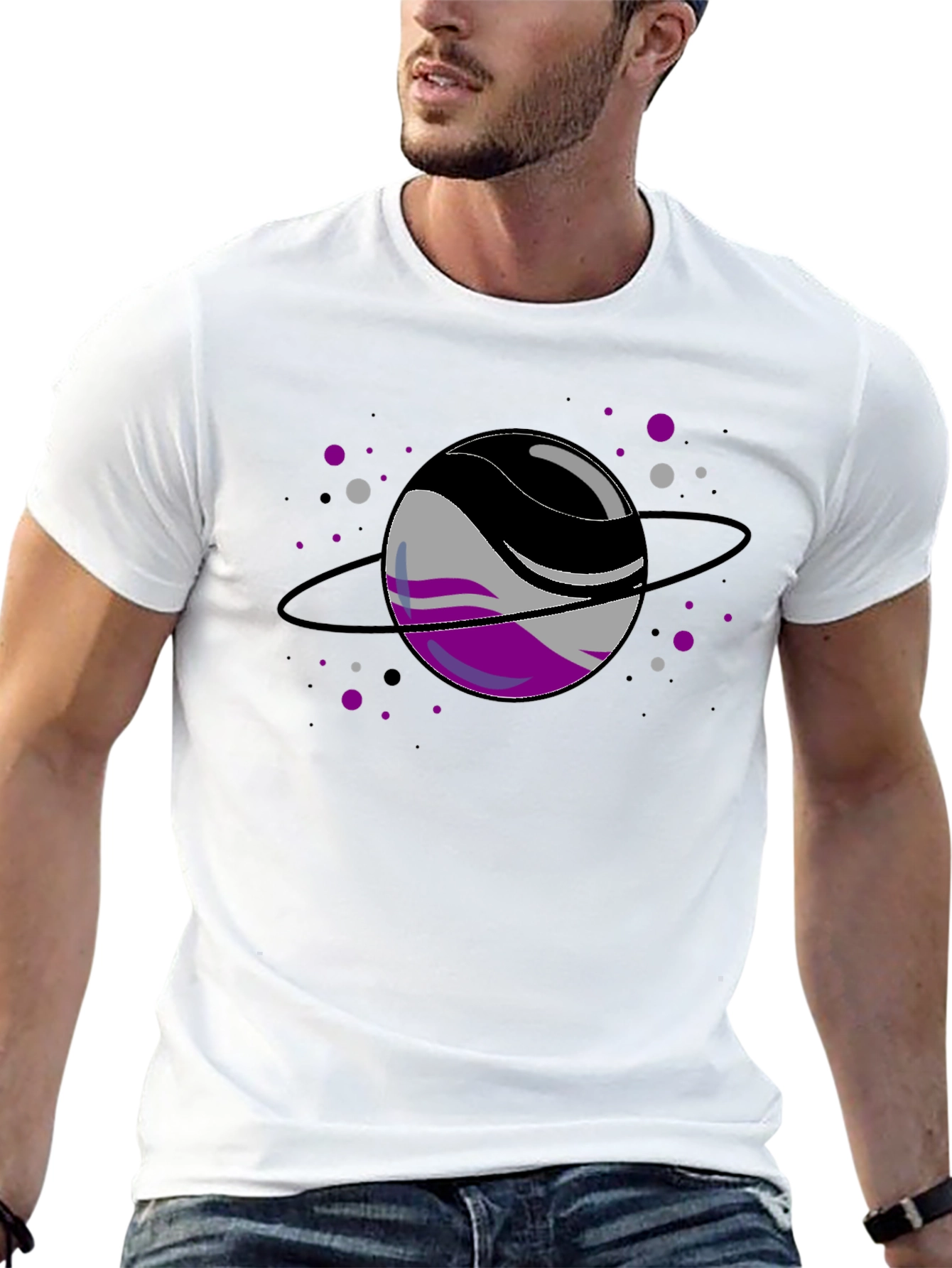 Asexual Pride Planet T-Shirt