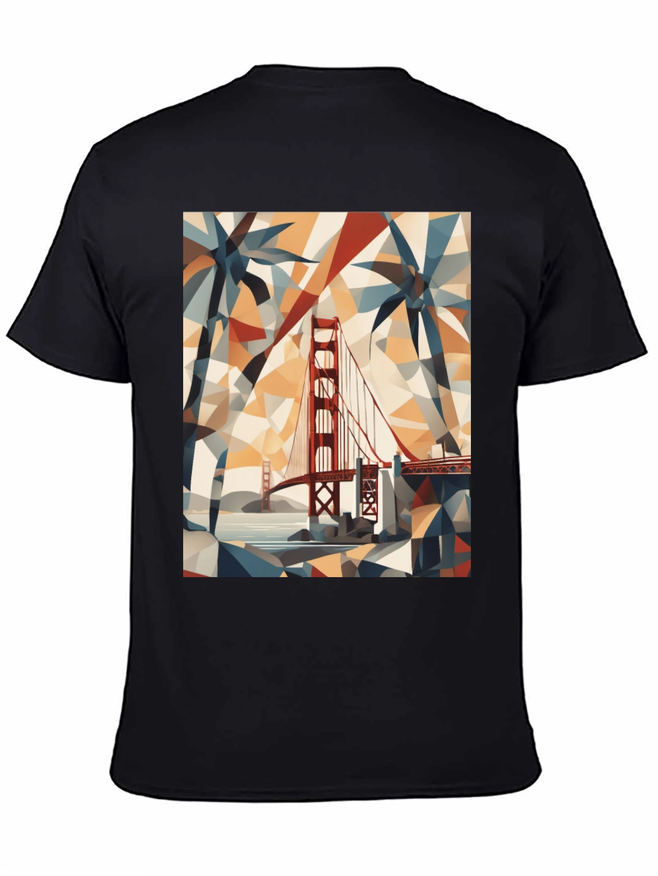Golden Gate Bridge Geometric T-Shirt