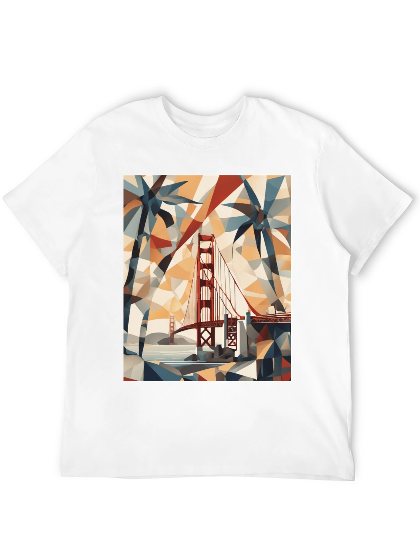 Golden Gate Bridge Geometric T-Shirt