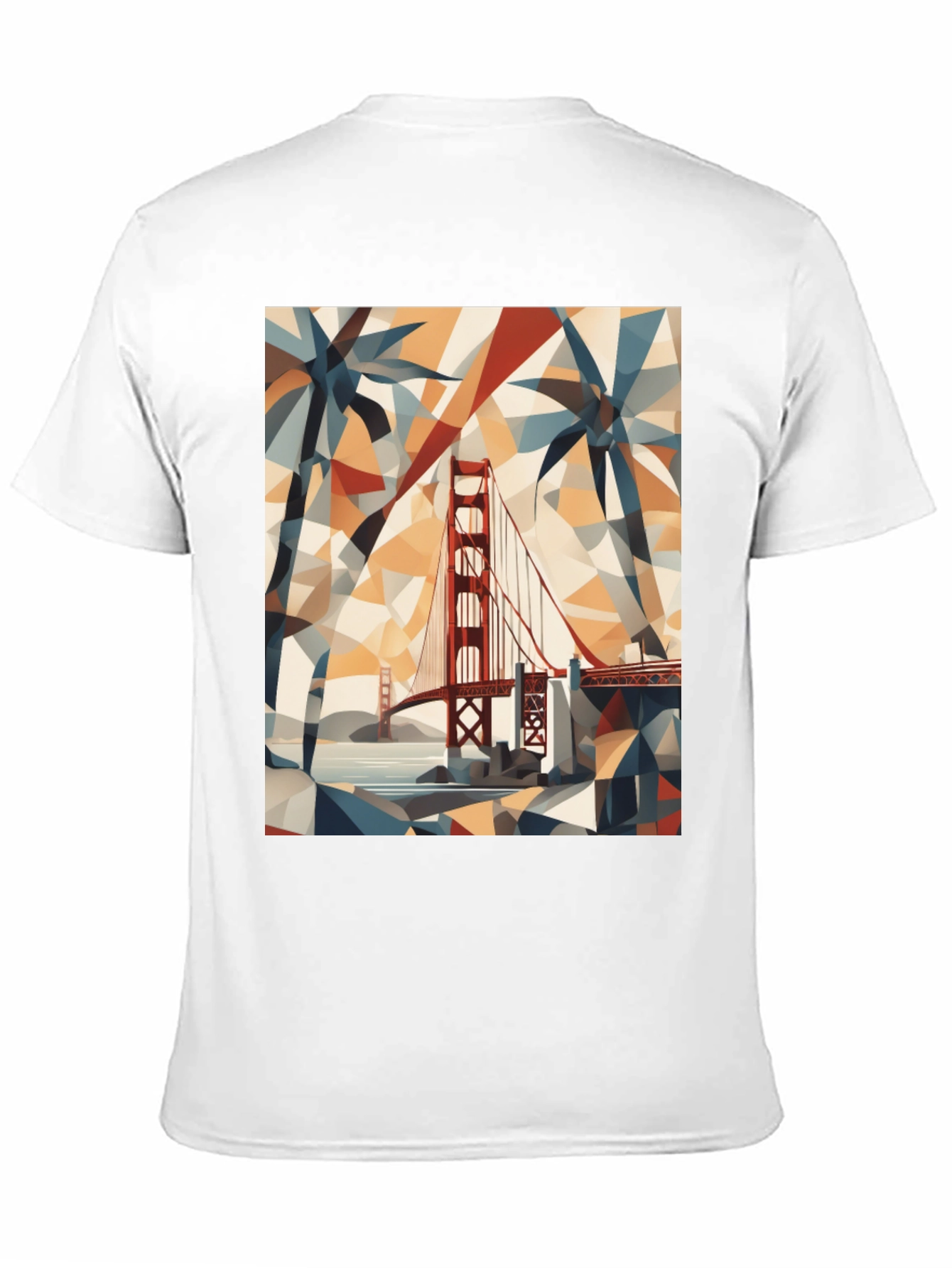 Golden Gate Bridge Geometric T-Shirt