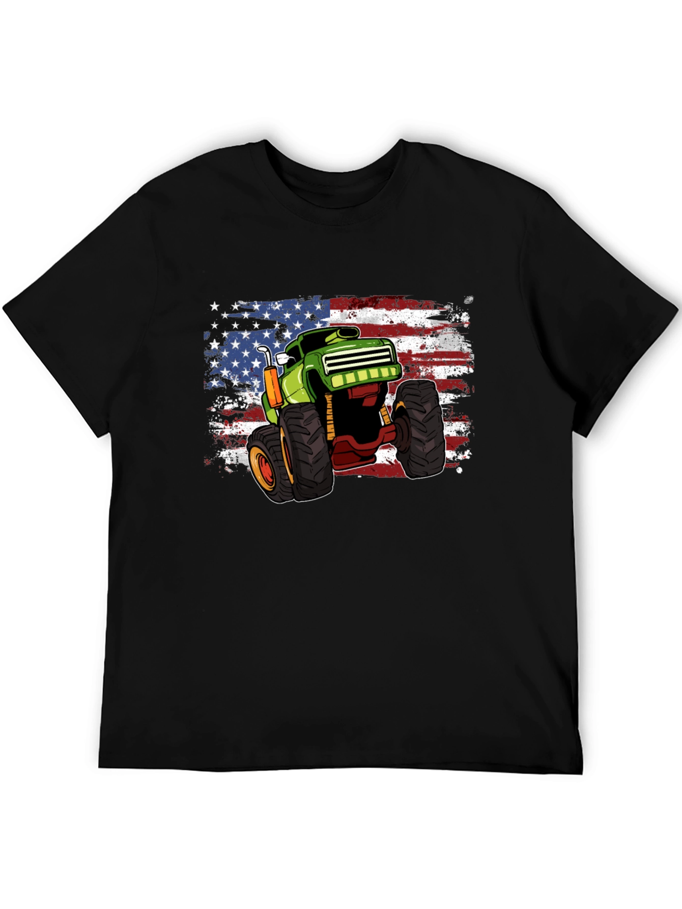 Monster Truck American Flag T-Shirt