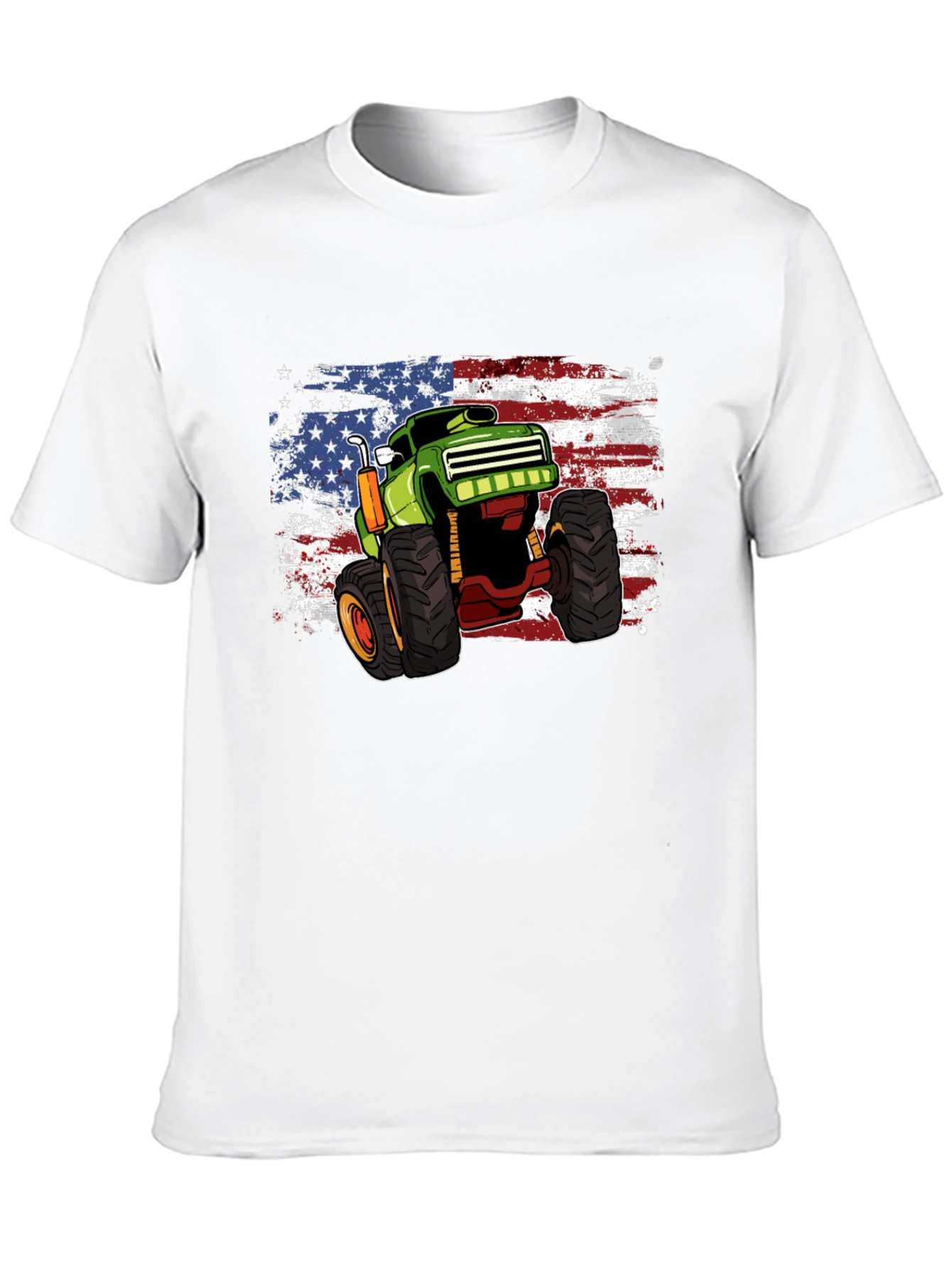 Monster Truck American Flag T-Shirt