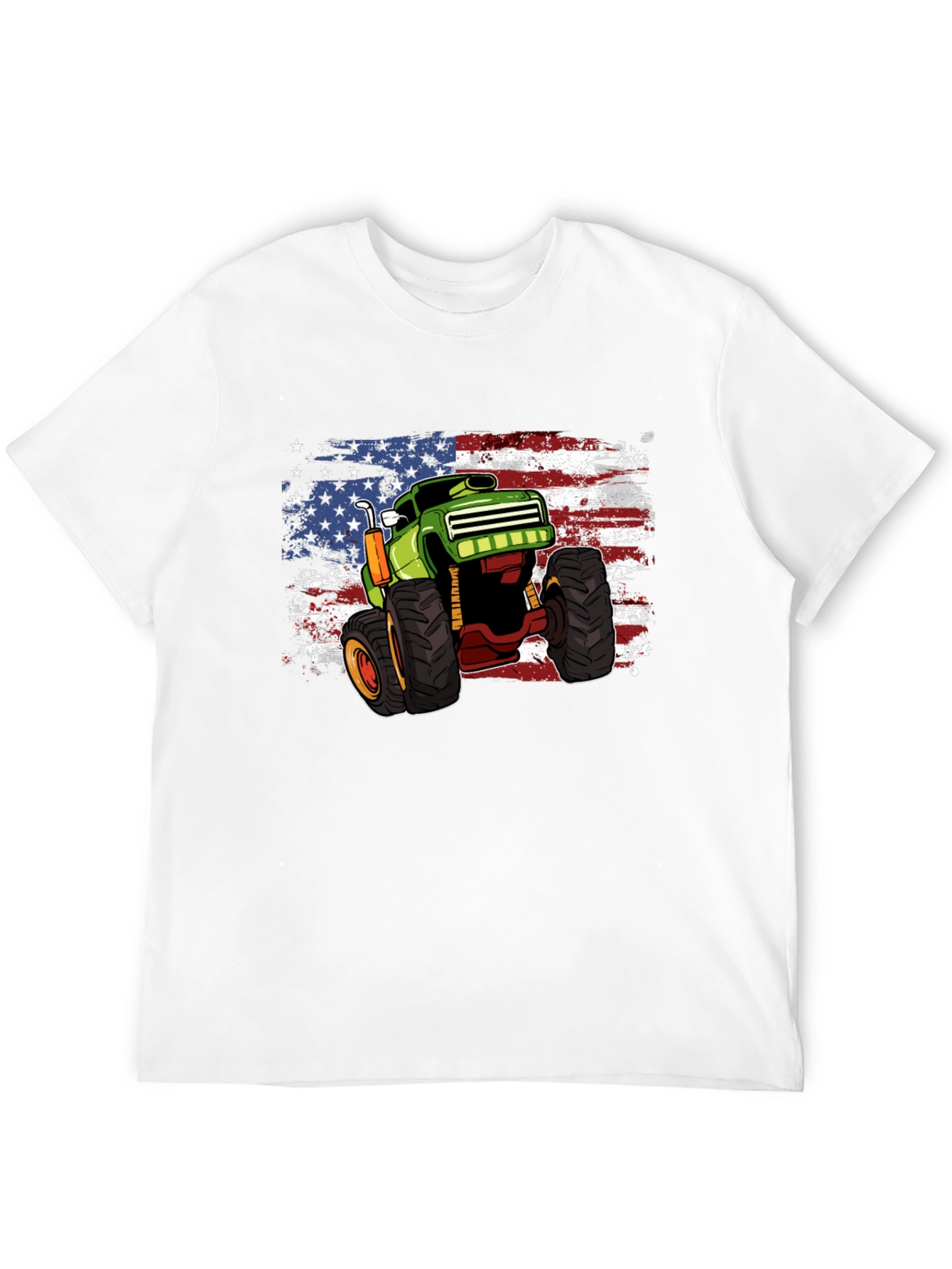 Monster Truck American Flag T-Shirt