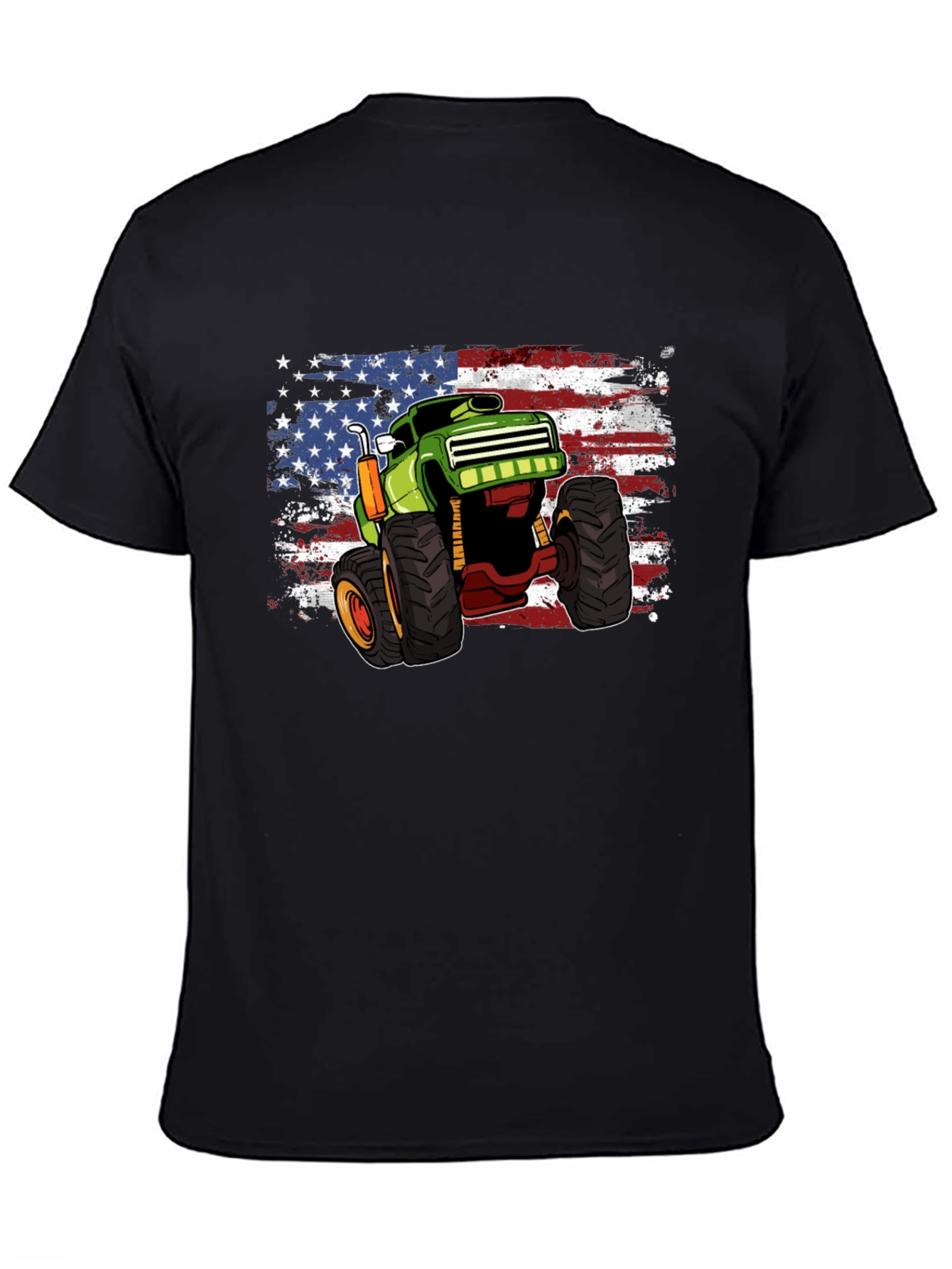 Monster Truck American Flag T-Shirt