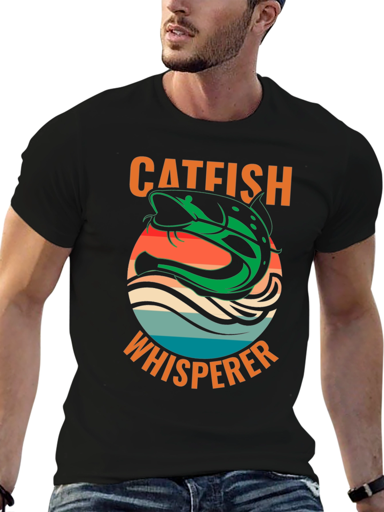 Catfish Whisperer Graphic T-Shirt - Fishing Lover Tee