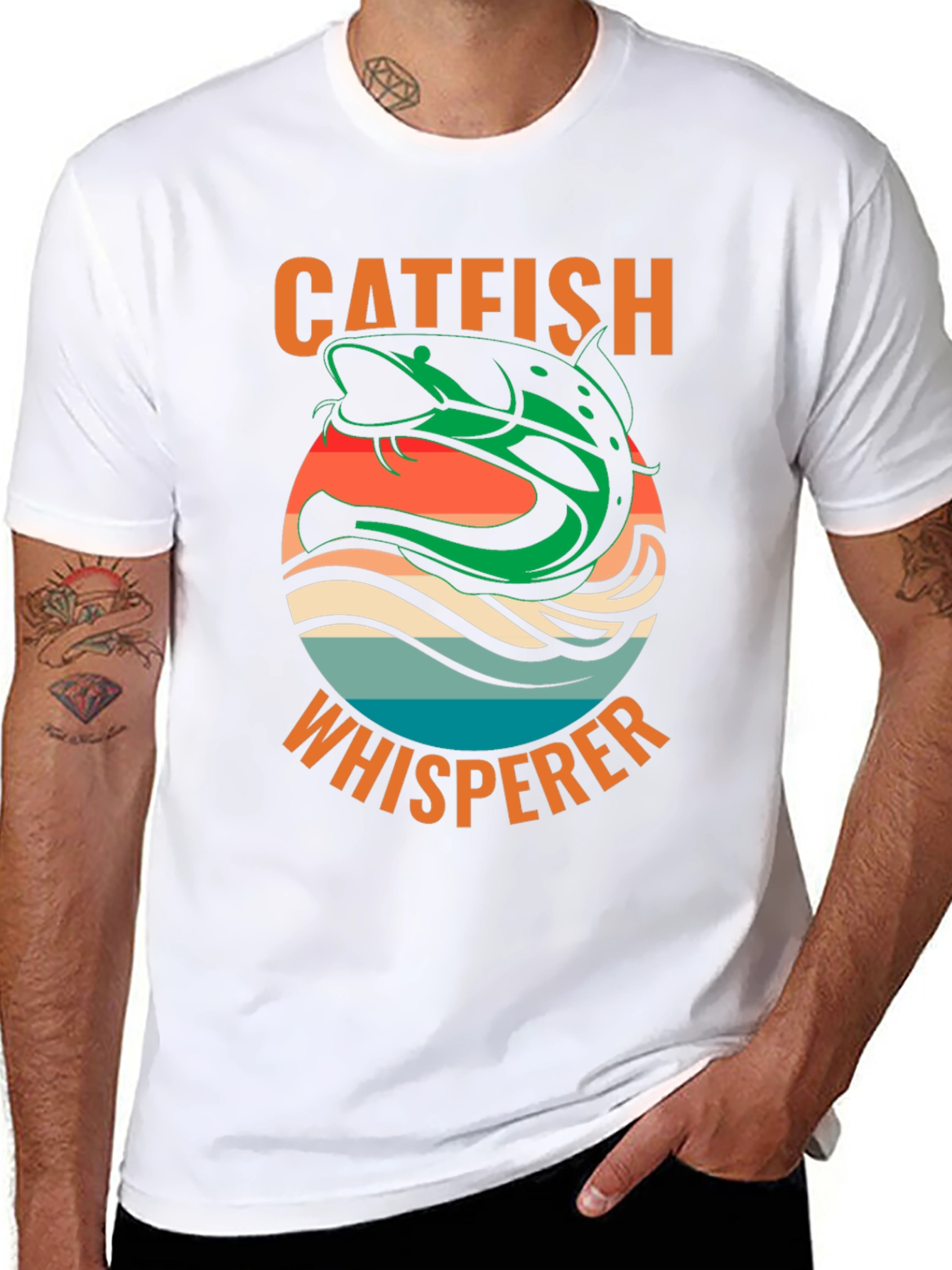 Catfish Whisperer Graphic T-Shirt - Fishing Lover Tee