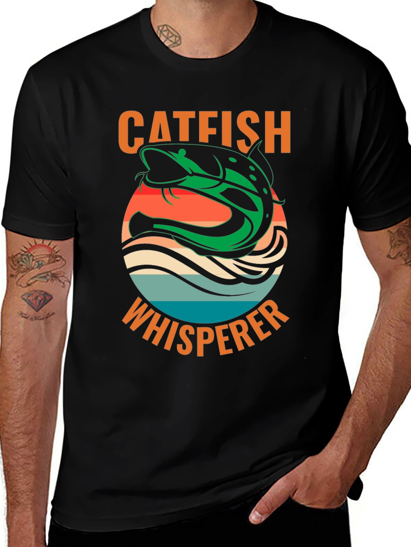 Catfish Whisperer Graphic T-Shirt - Fishing Lover Tee