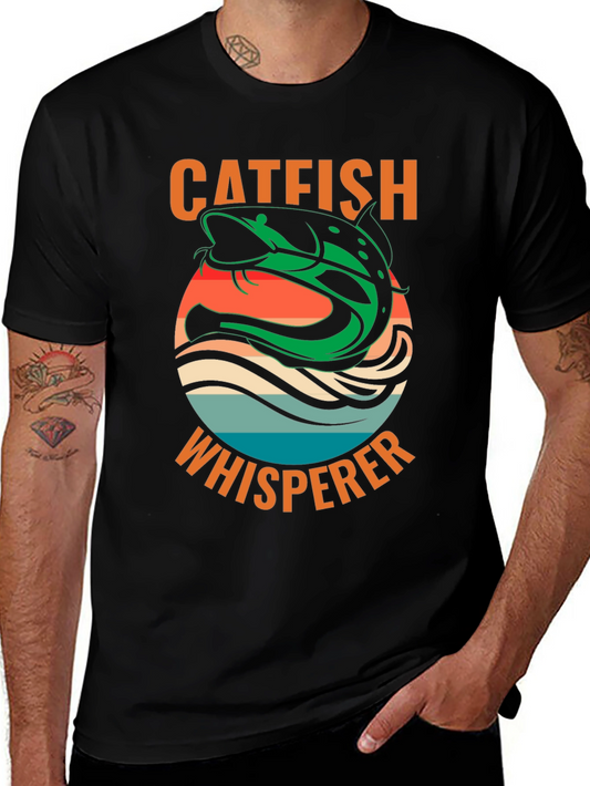 Catfish Whisperer Graphic T-Shirt - Fishing Lover Tee