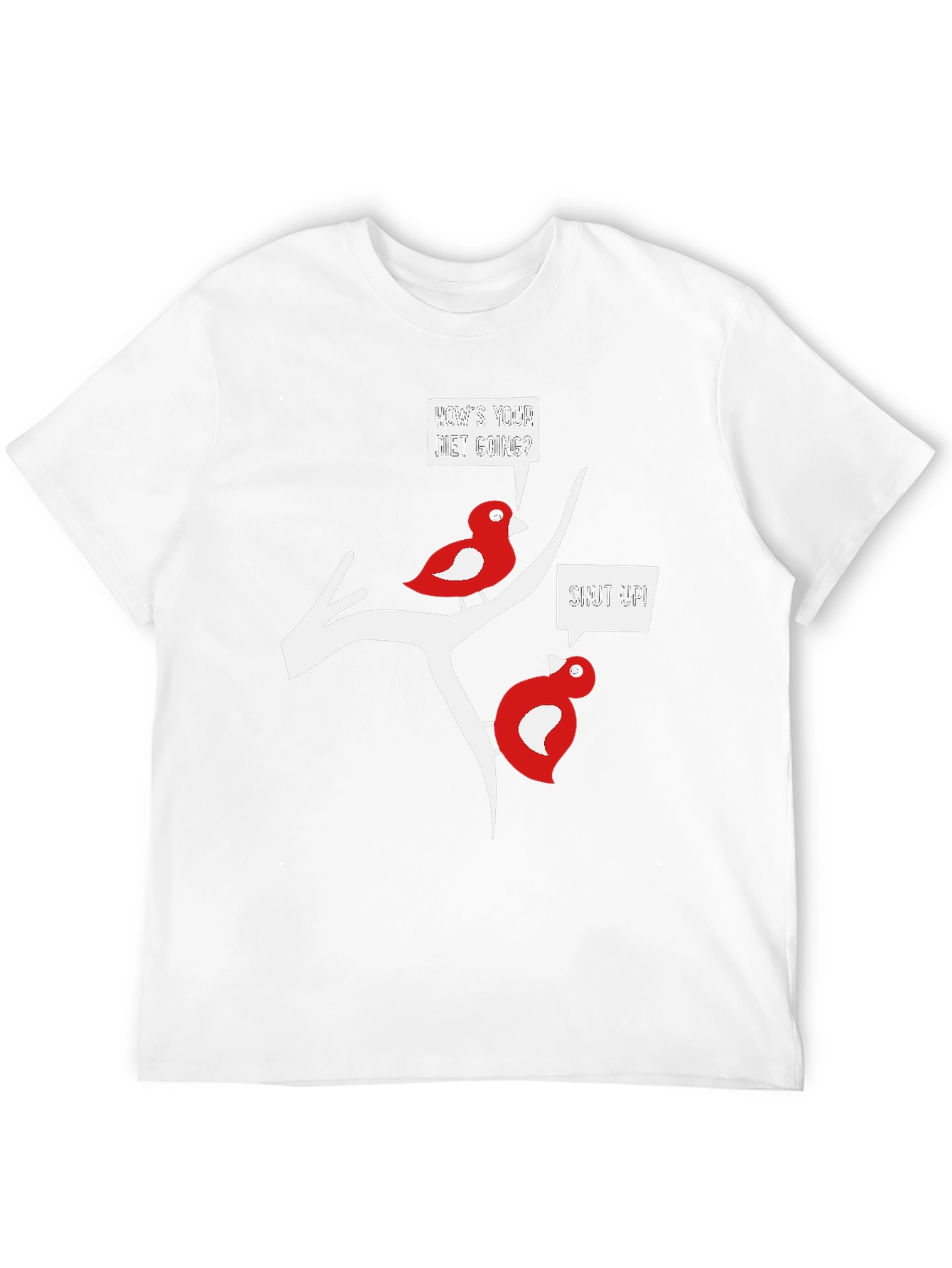 Funny Bird Diet T-Shirt - Black