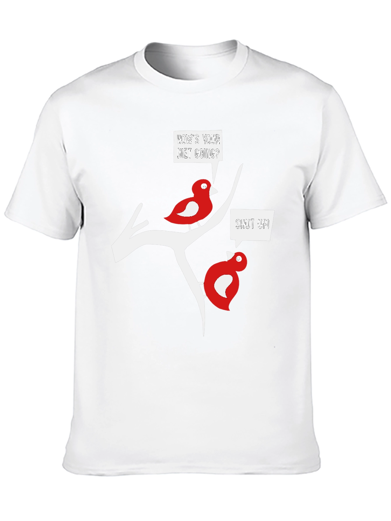 Funny Bird Diet T-Shirt - Black