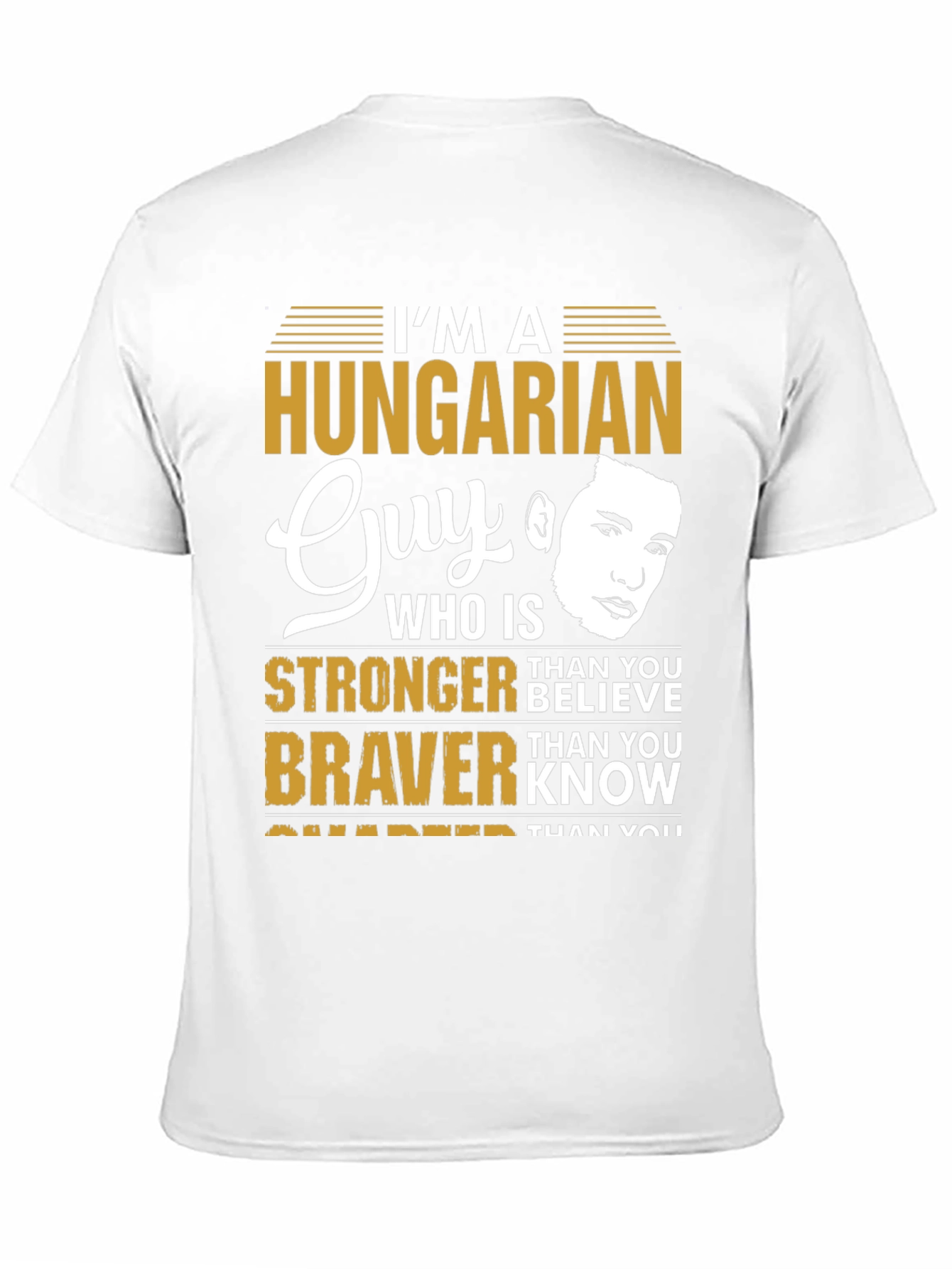 Hungarian Guy Graphic Tee - Strong & Brave Design