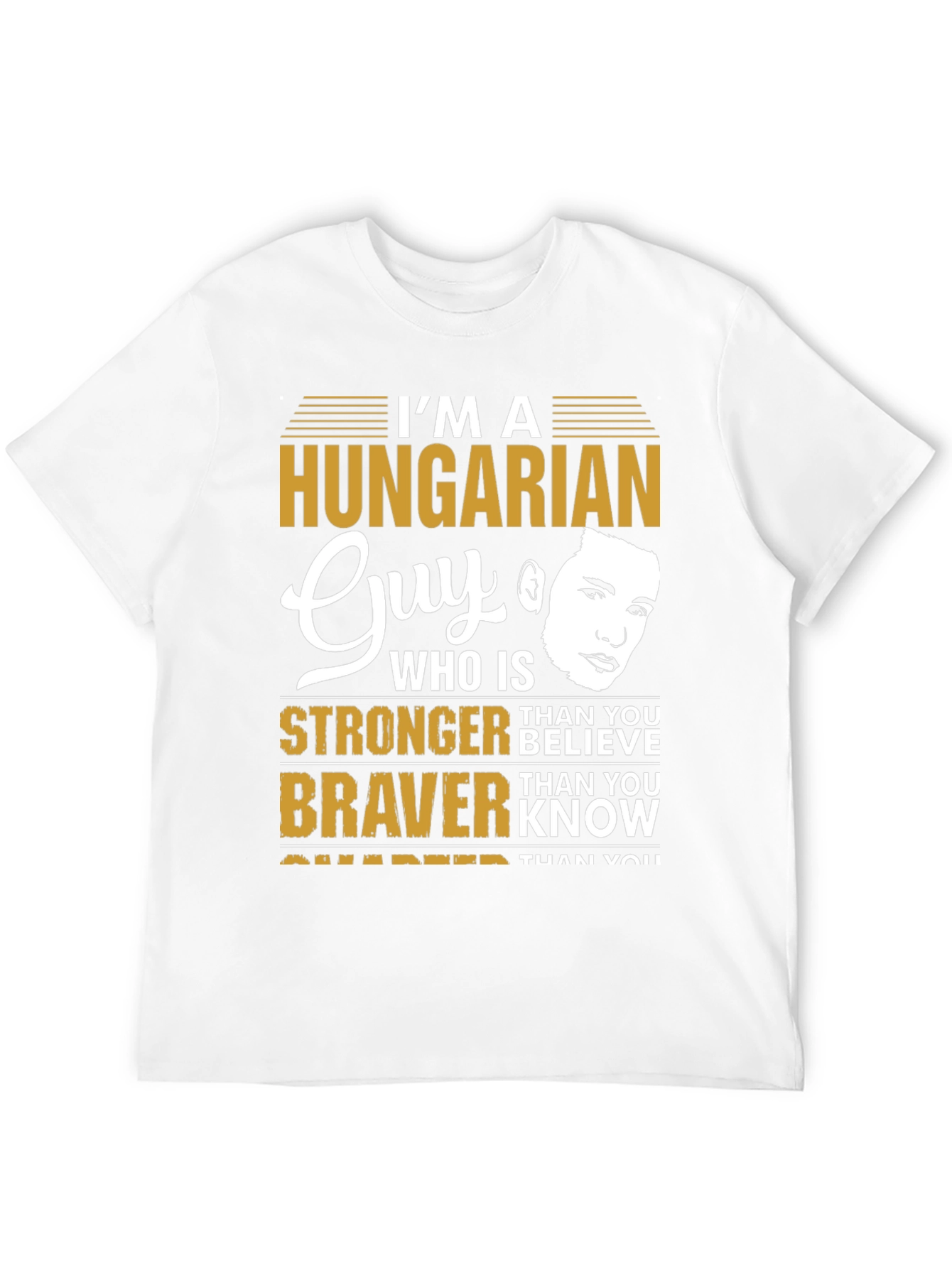 Hungarian Guy Graphic Tee - Strong & Brave Design