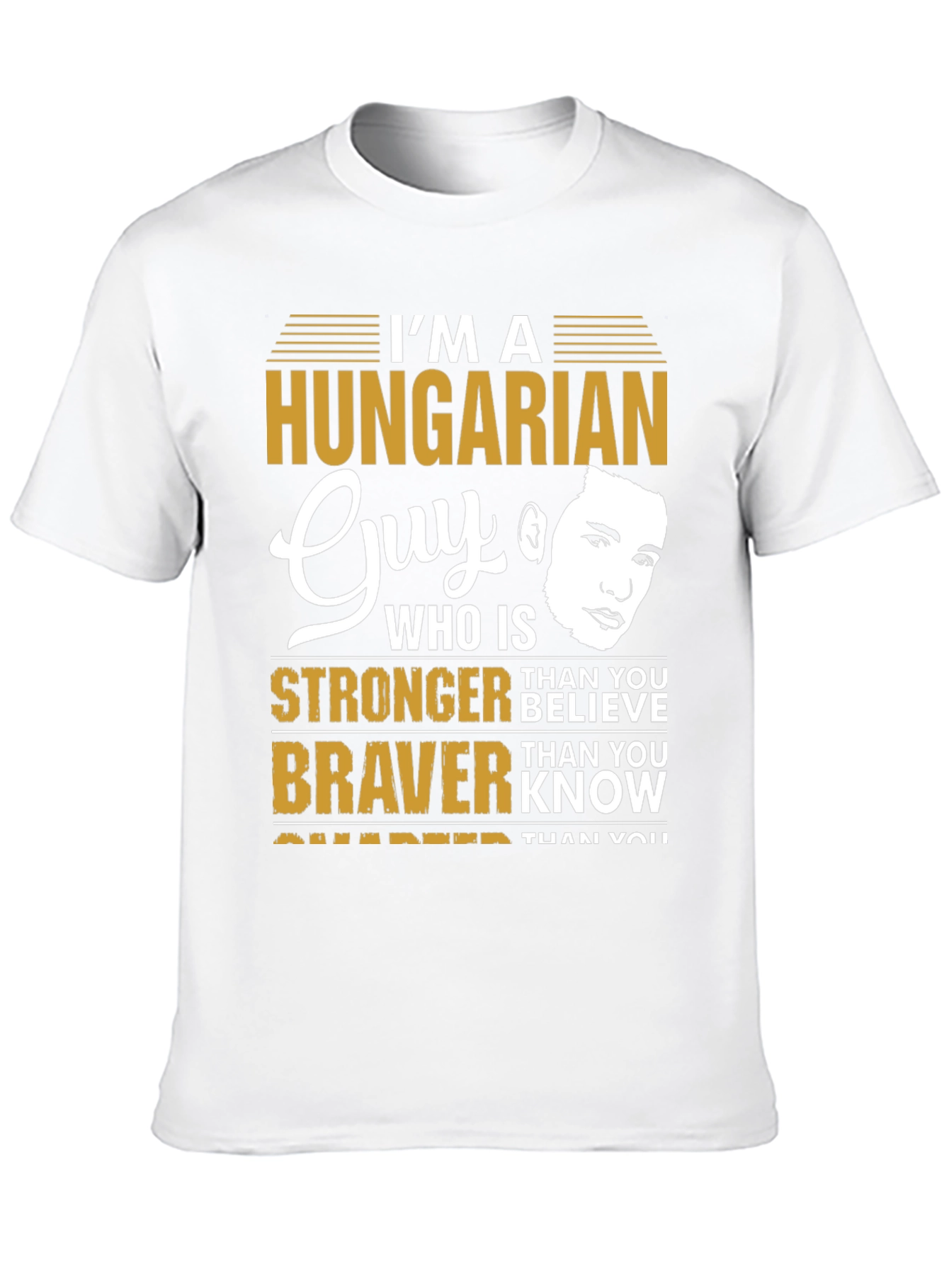 Hungarian Guy Graphic Tee - Strong & Brave Design