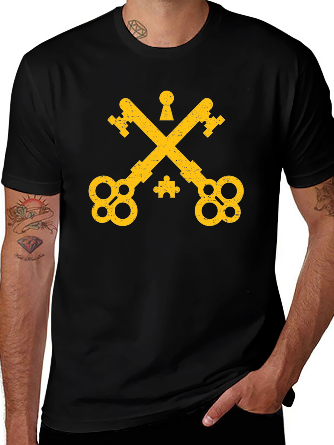 Vatican Keys Black T-Shirt