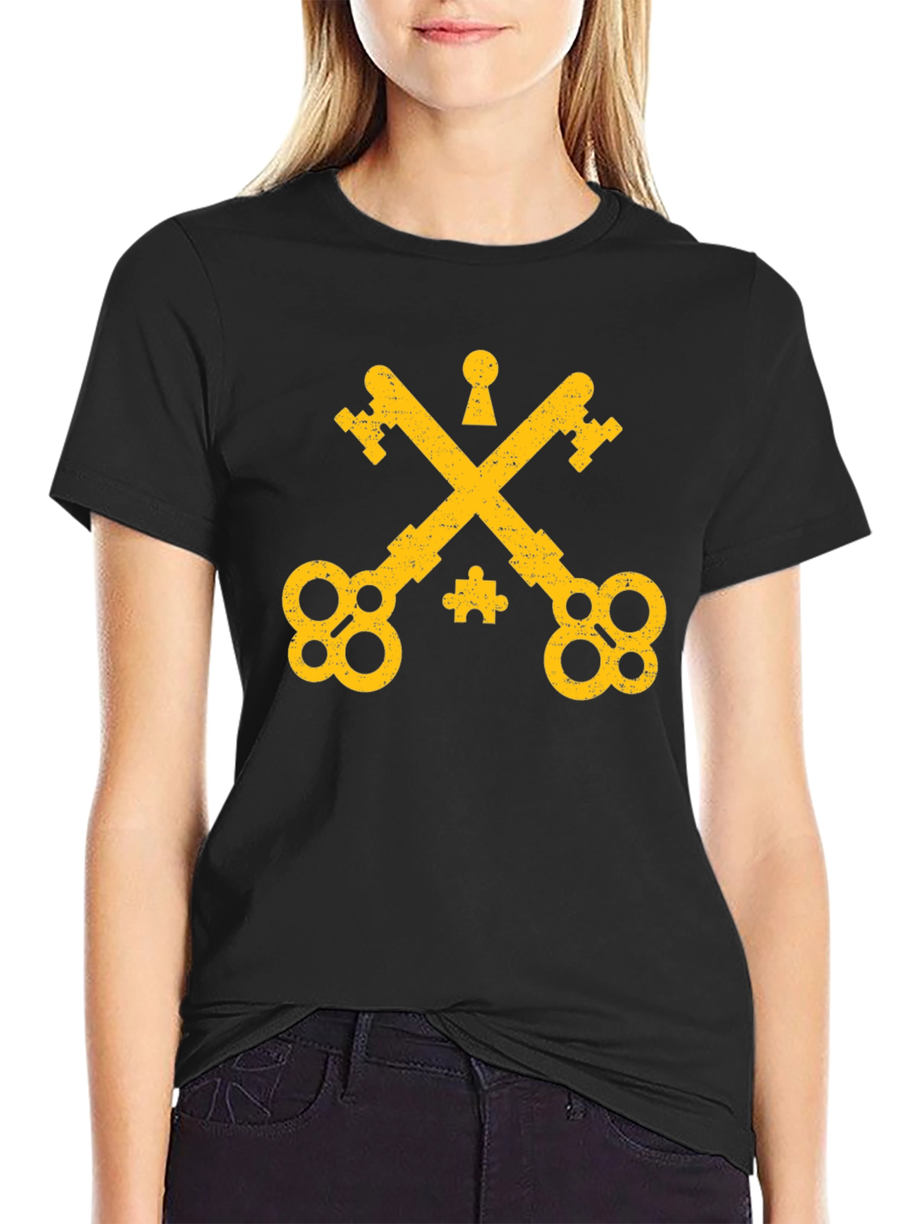 Vatican Keys Black T-Shirt