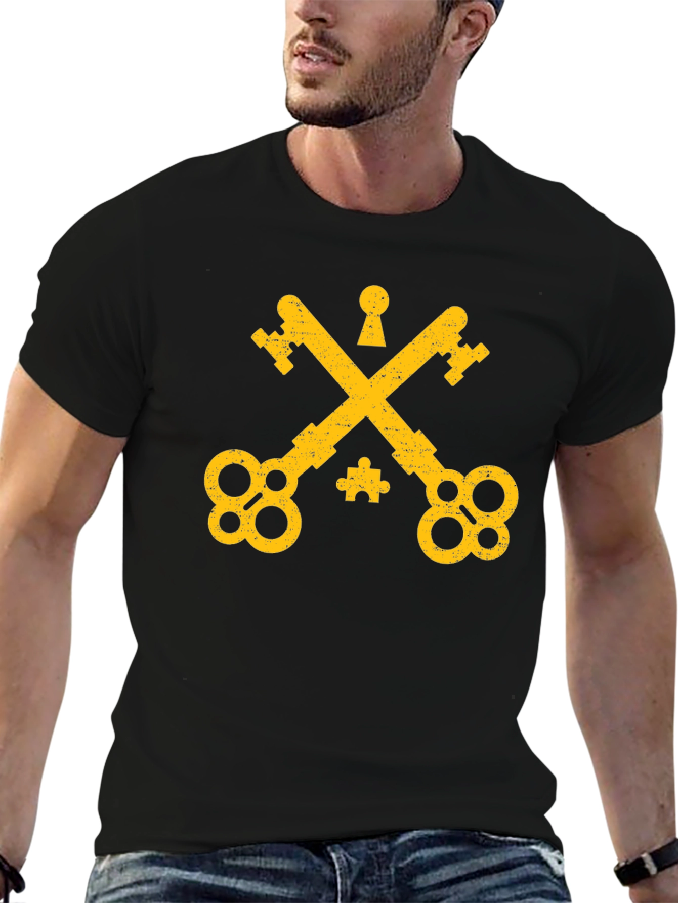 Vatican Keys Black T-Shirt