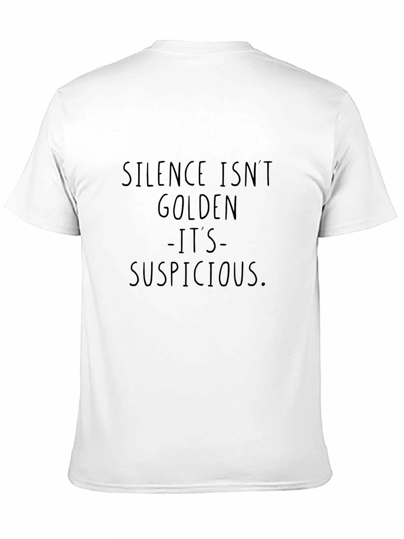 Silence Isnt Golden Mens Black Tee