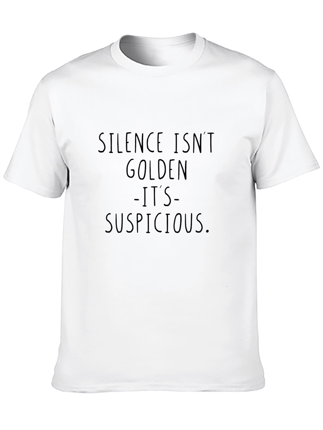Silence Isnt Golden Mens Black Tee