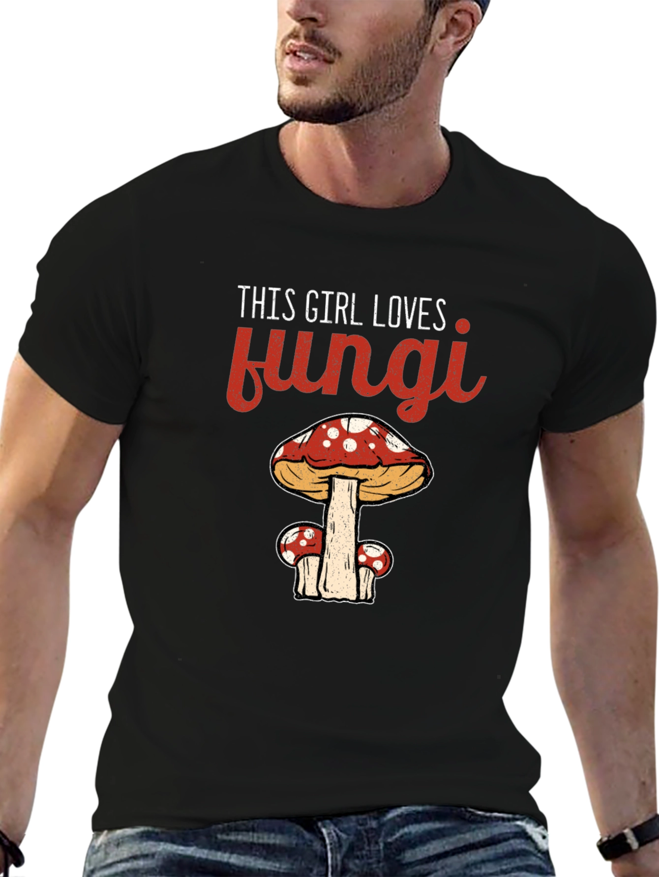 This Girl Loves Fungi Graphic T-Shirt