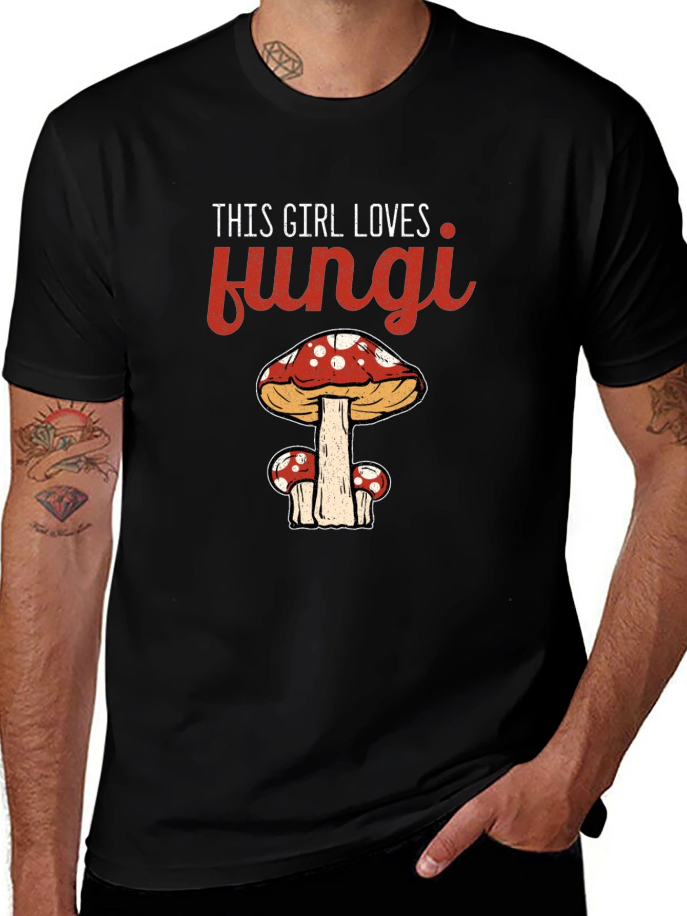 This Girl Loves Fungi Graphic T-Shirt