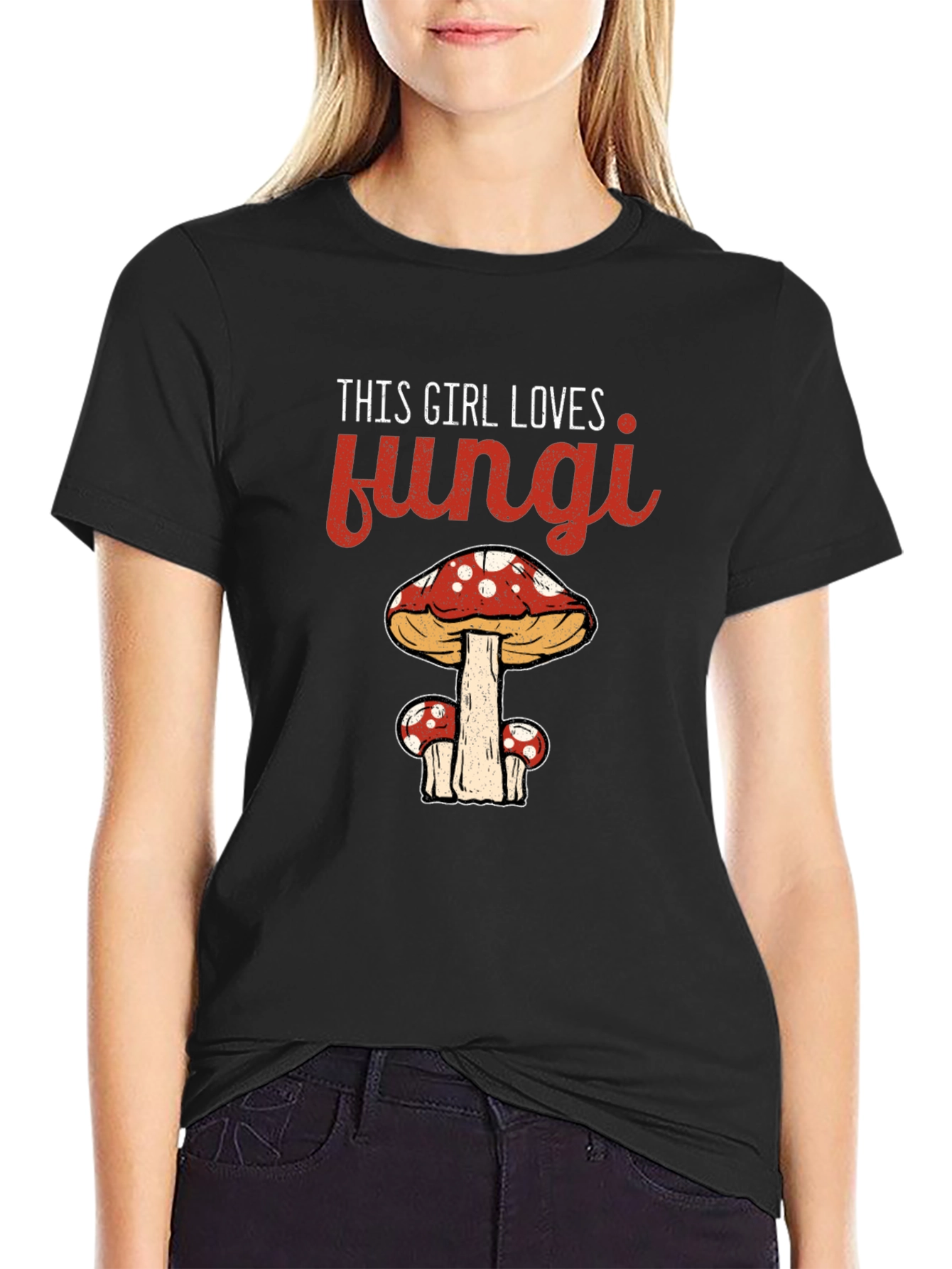 This Girl Loves Fungi Graphic T-Shirt
