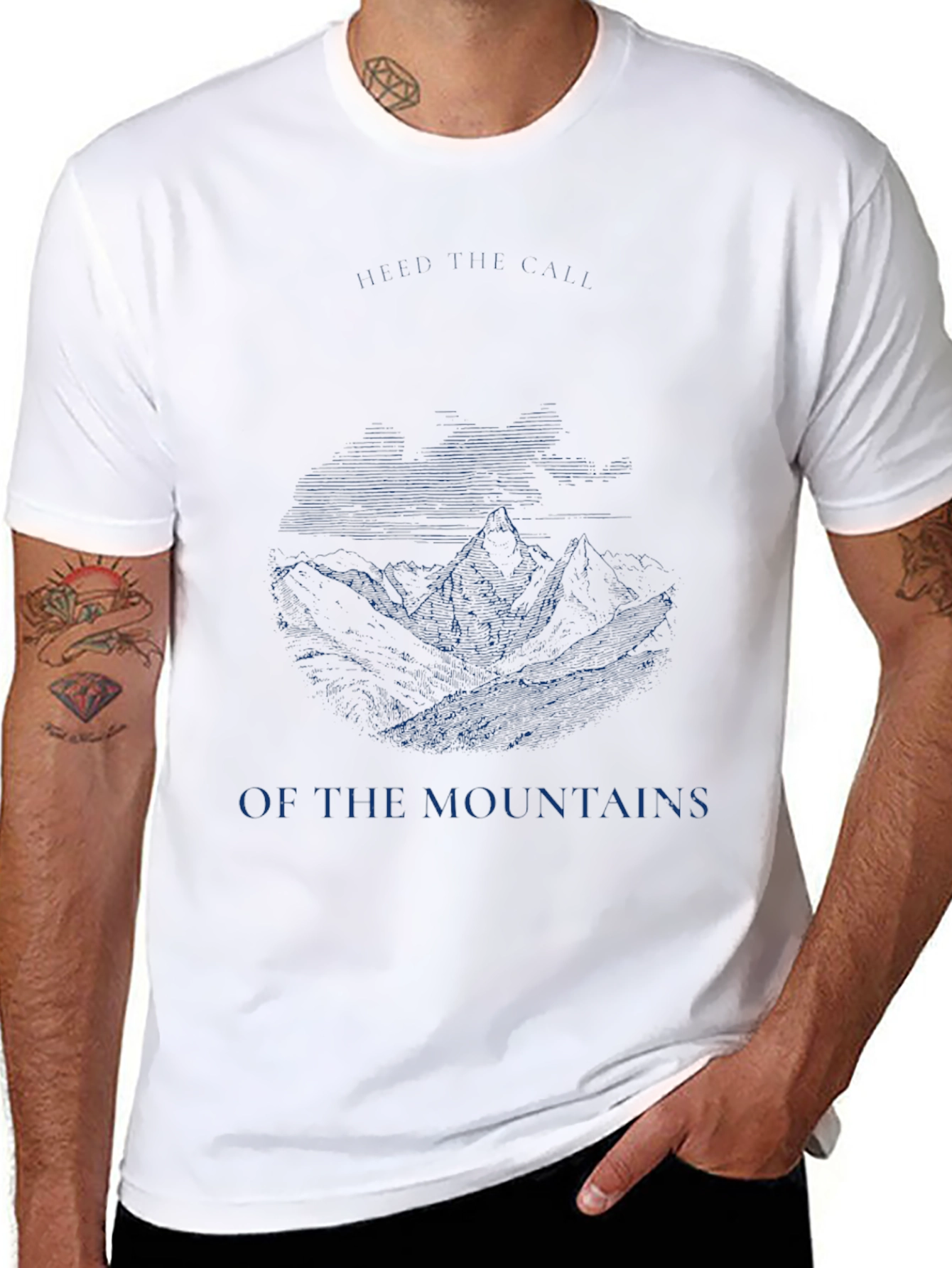 Mountainscape Graphic Tee - Nature Inspired Design