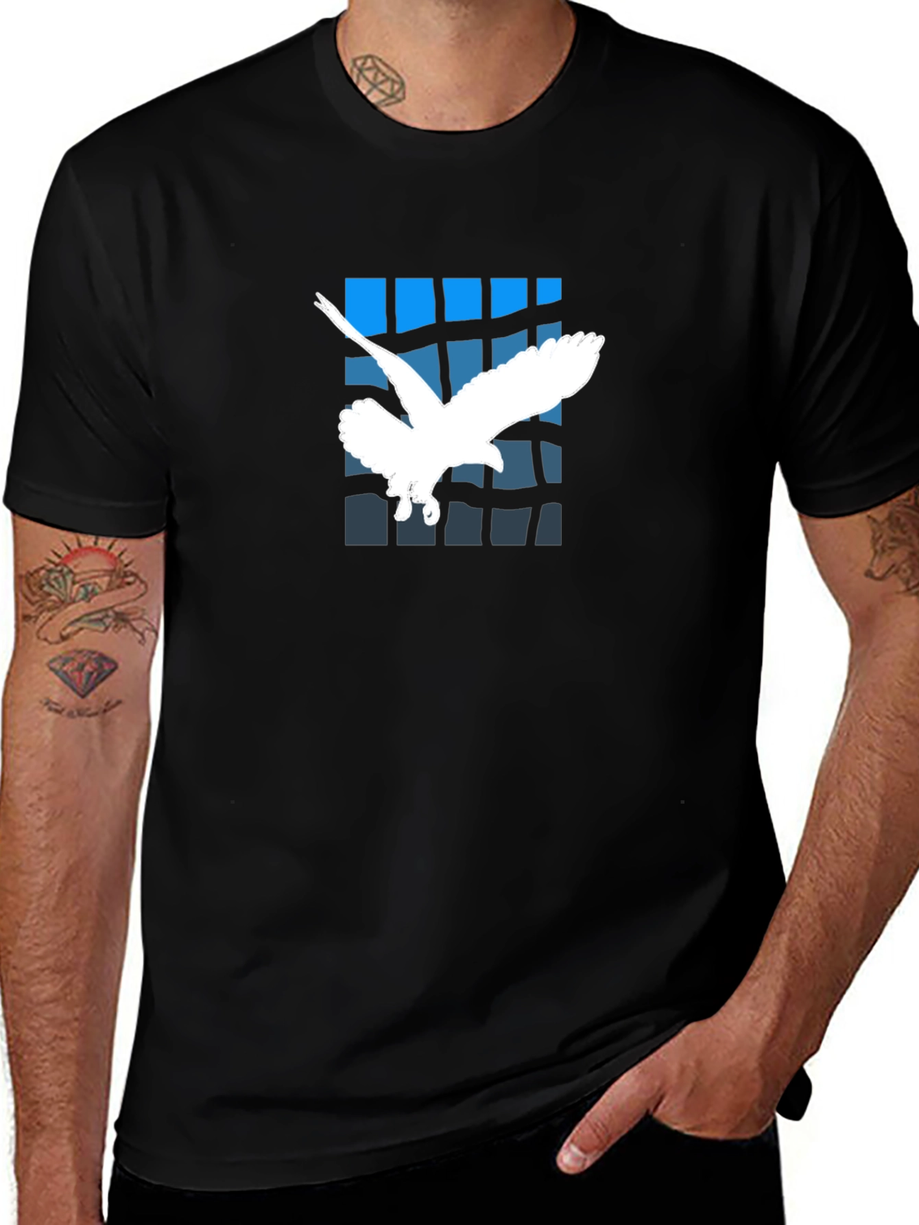 Eagle Graphic Black T-Shirt
