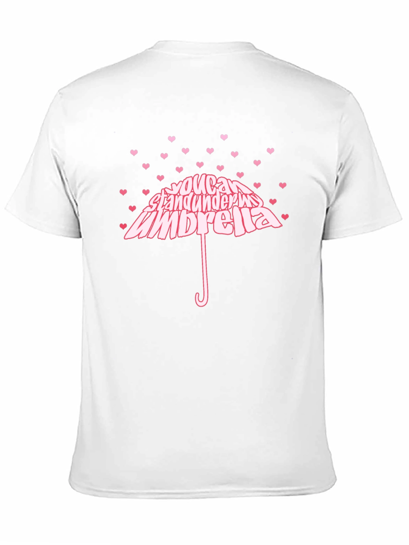 Heart You Can Stand Under My Umbrella Black T-Shirt