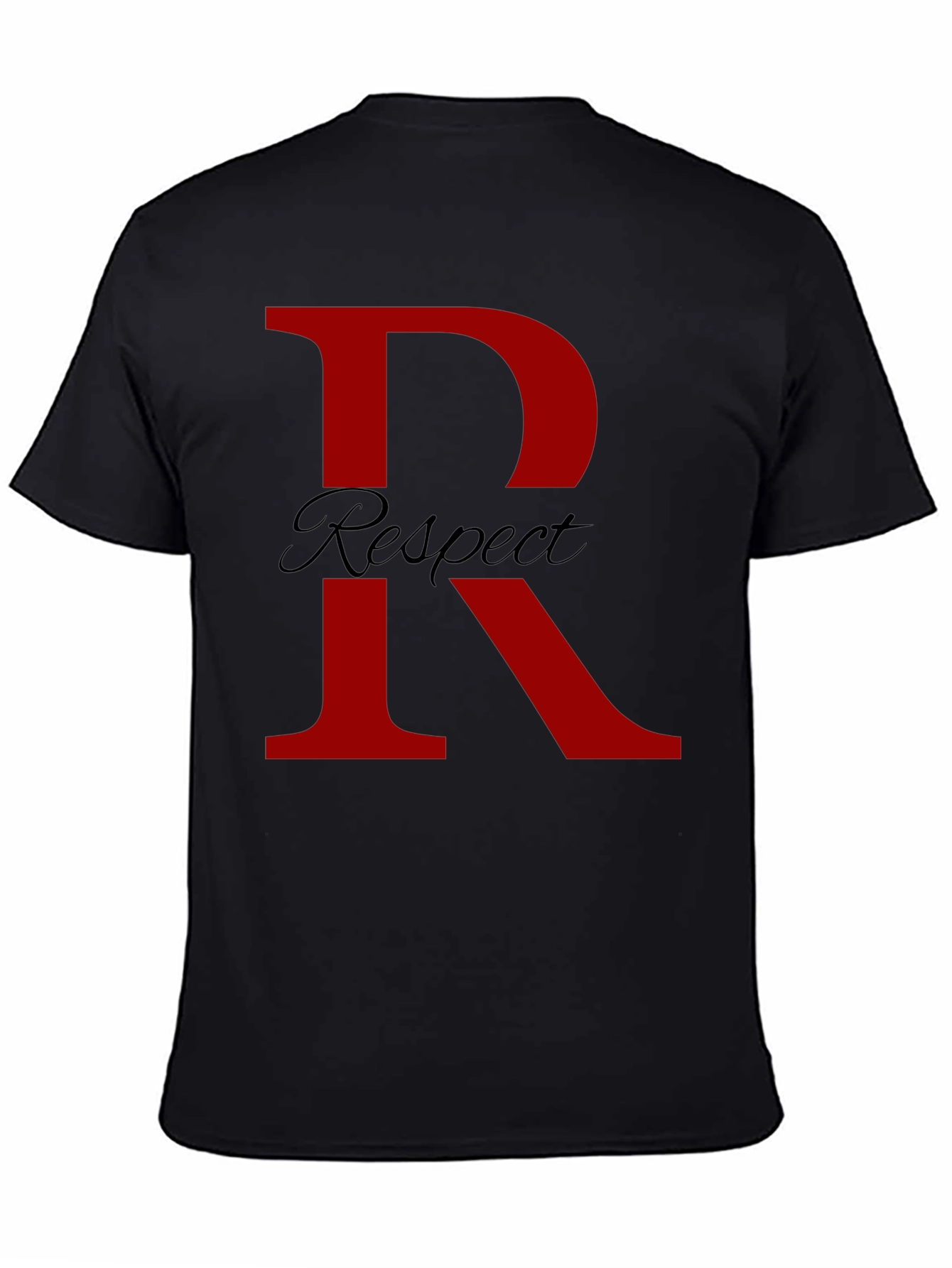 Respect T-Shirt - Bold Red Initial
